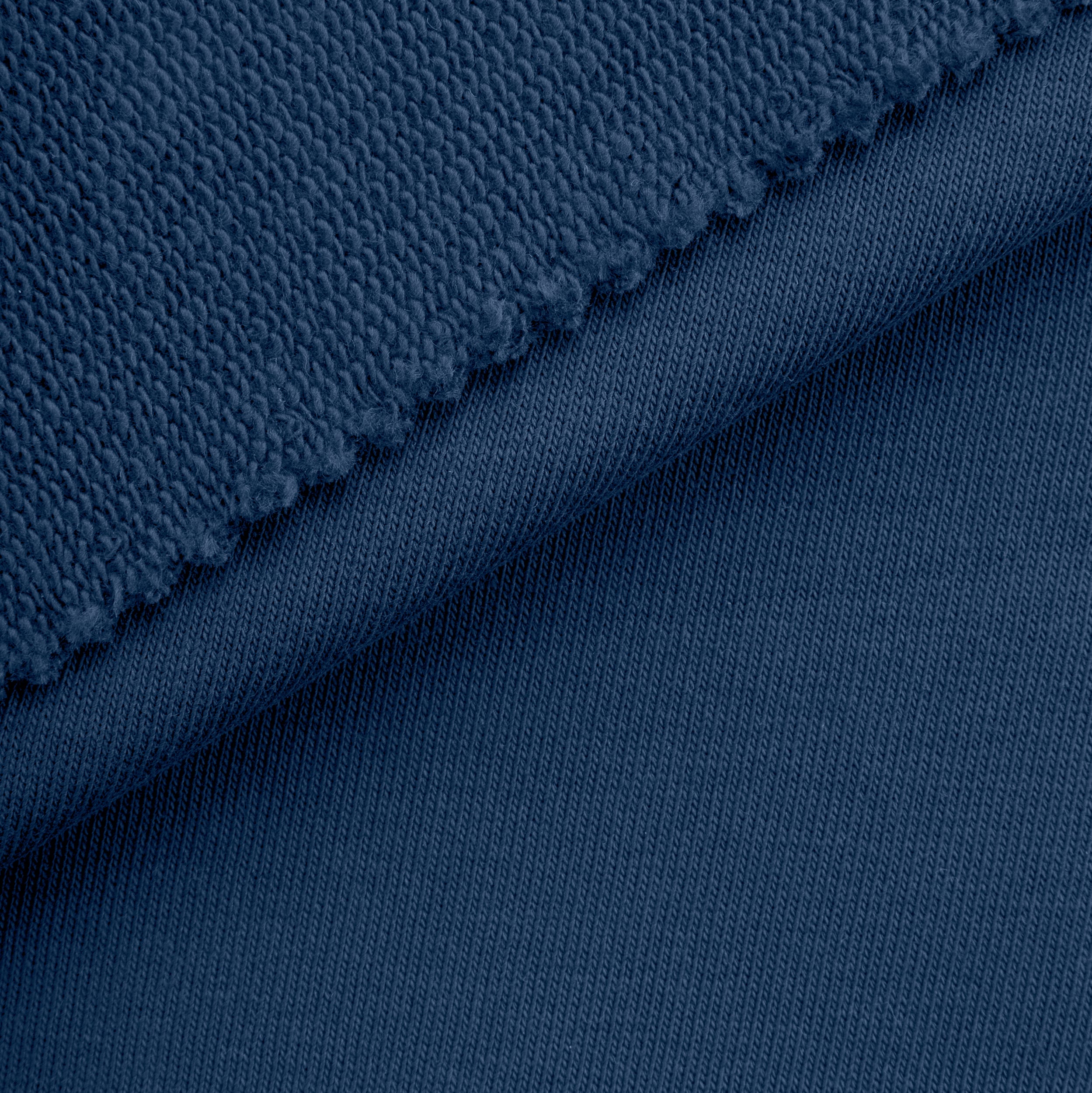 MID WEIGHT COTTON FRENCH TERRY - ESTATE BLUE