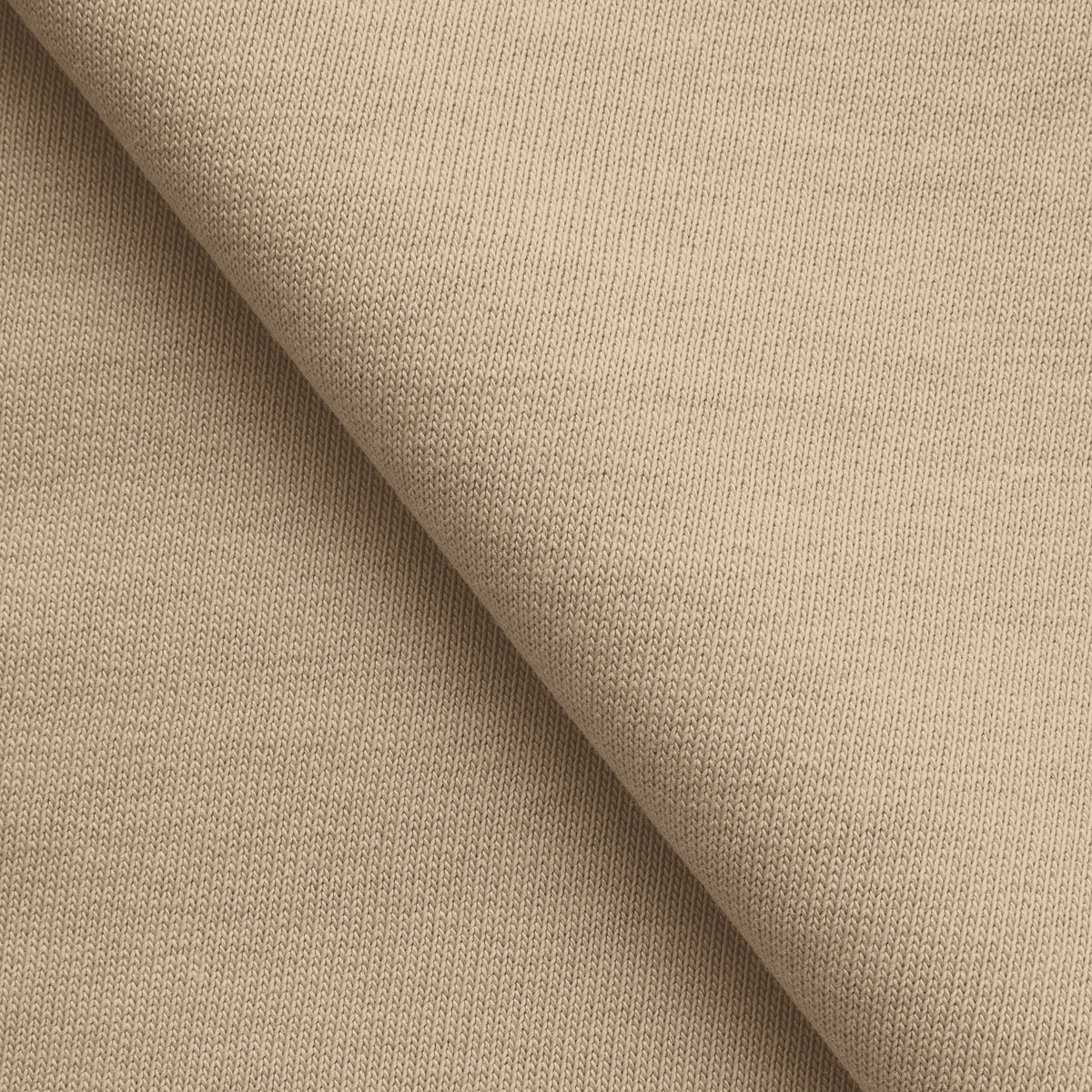 COTTON FRENCH TERRY FABRIC - GREIGE TAUPE - 340 GSM