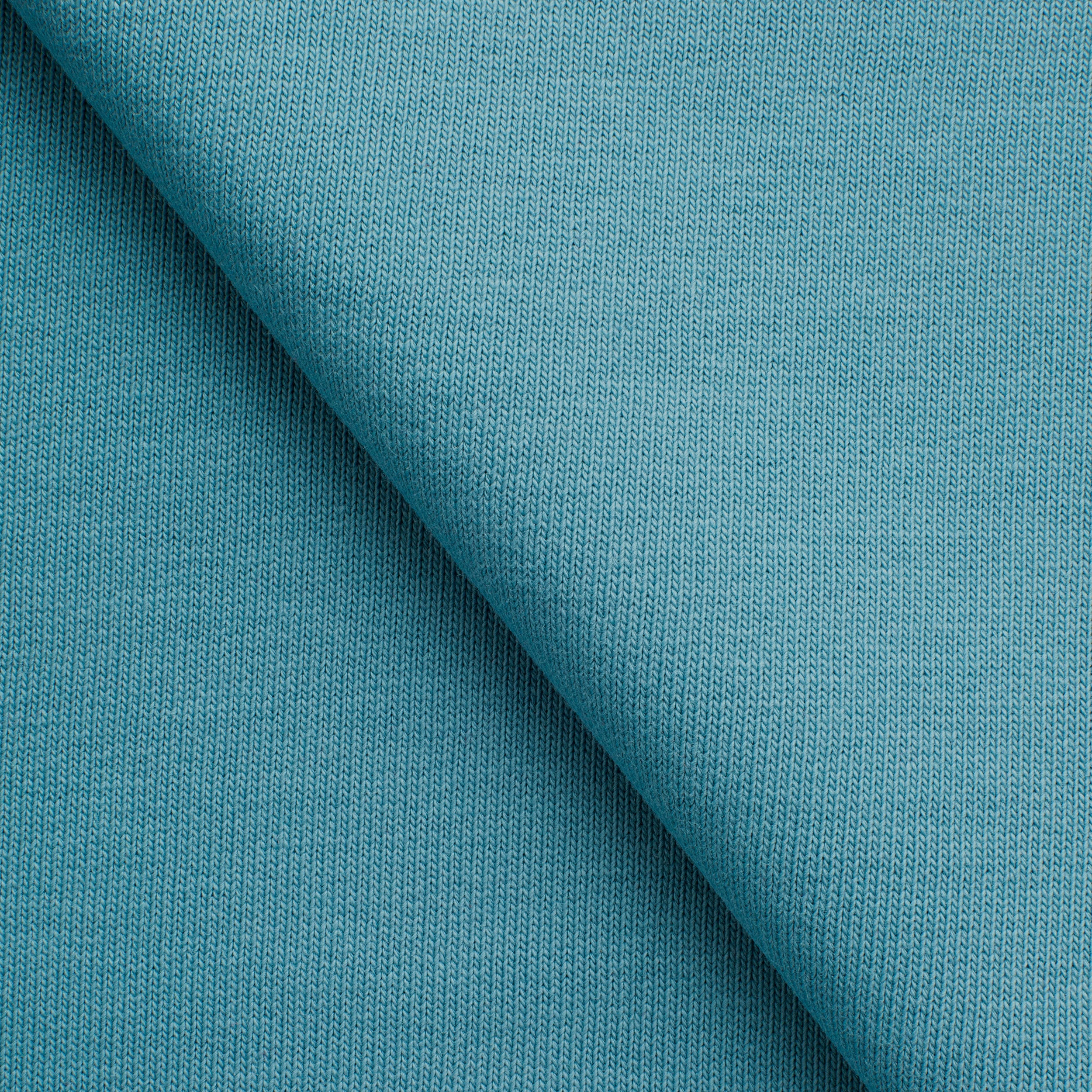 COTTON FRENCH TERRY FABRIC - STEEL BLUE - 340 GSM