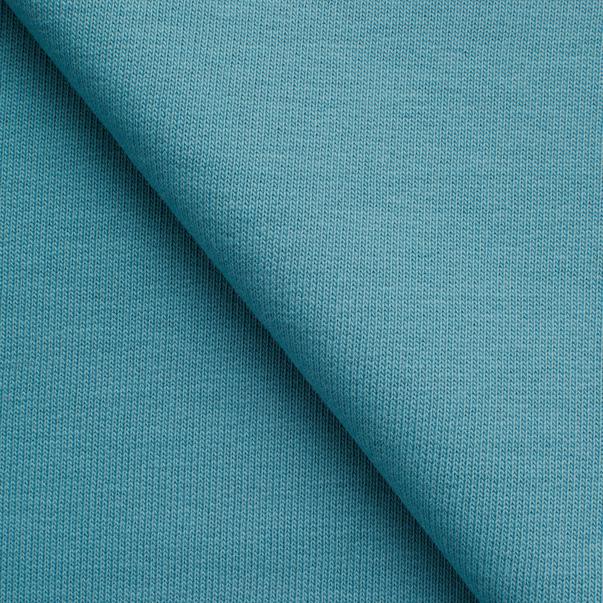 COTTON FRENCH TERRY FABRIC - STEEL BLUE - 340 GSM