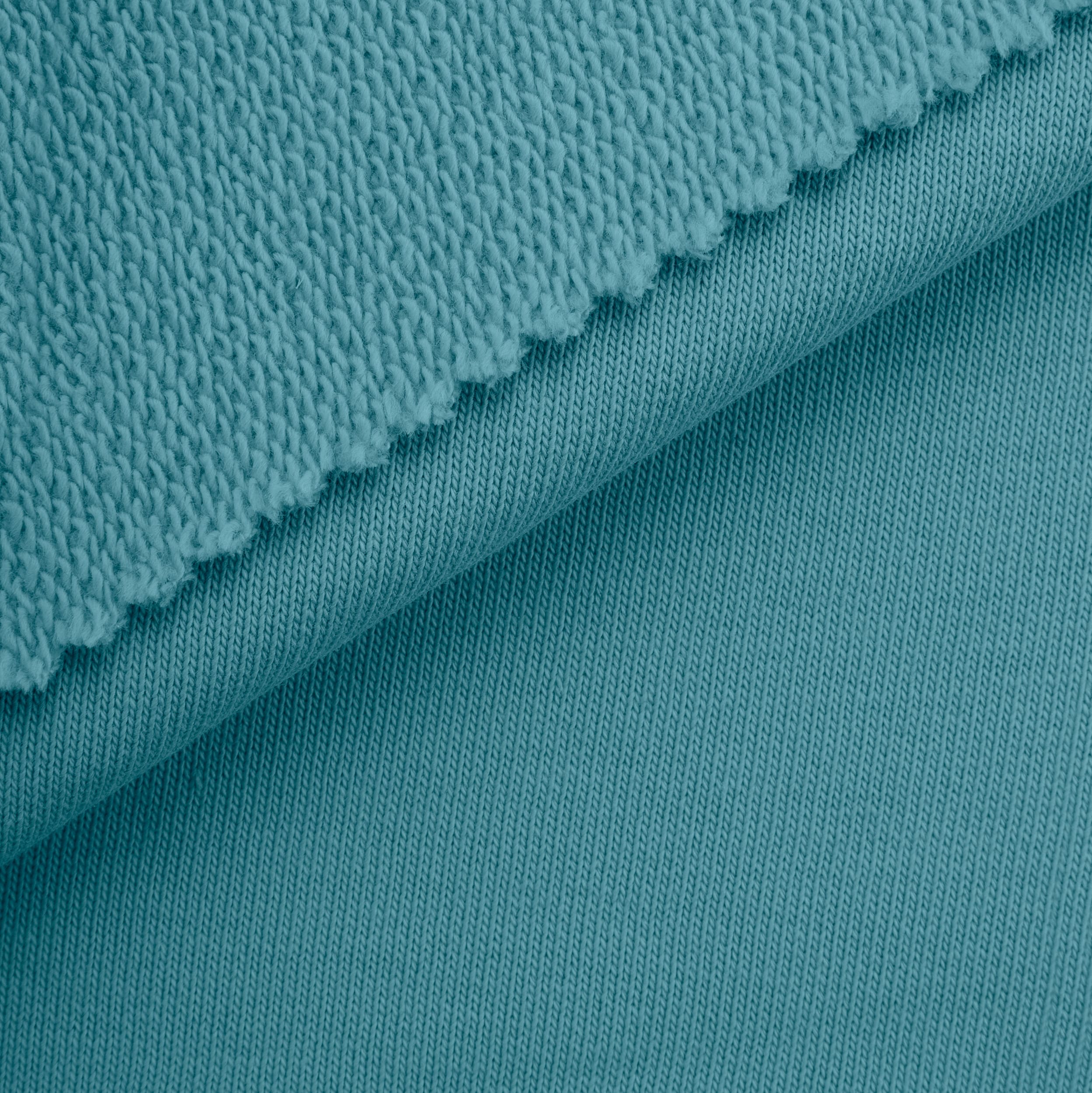 MID WEIGHT COTTON FRENCH TERRY - STORM BLUE