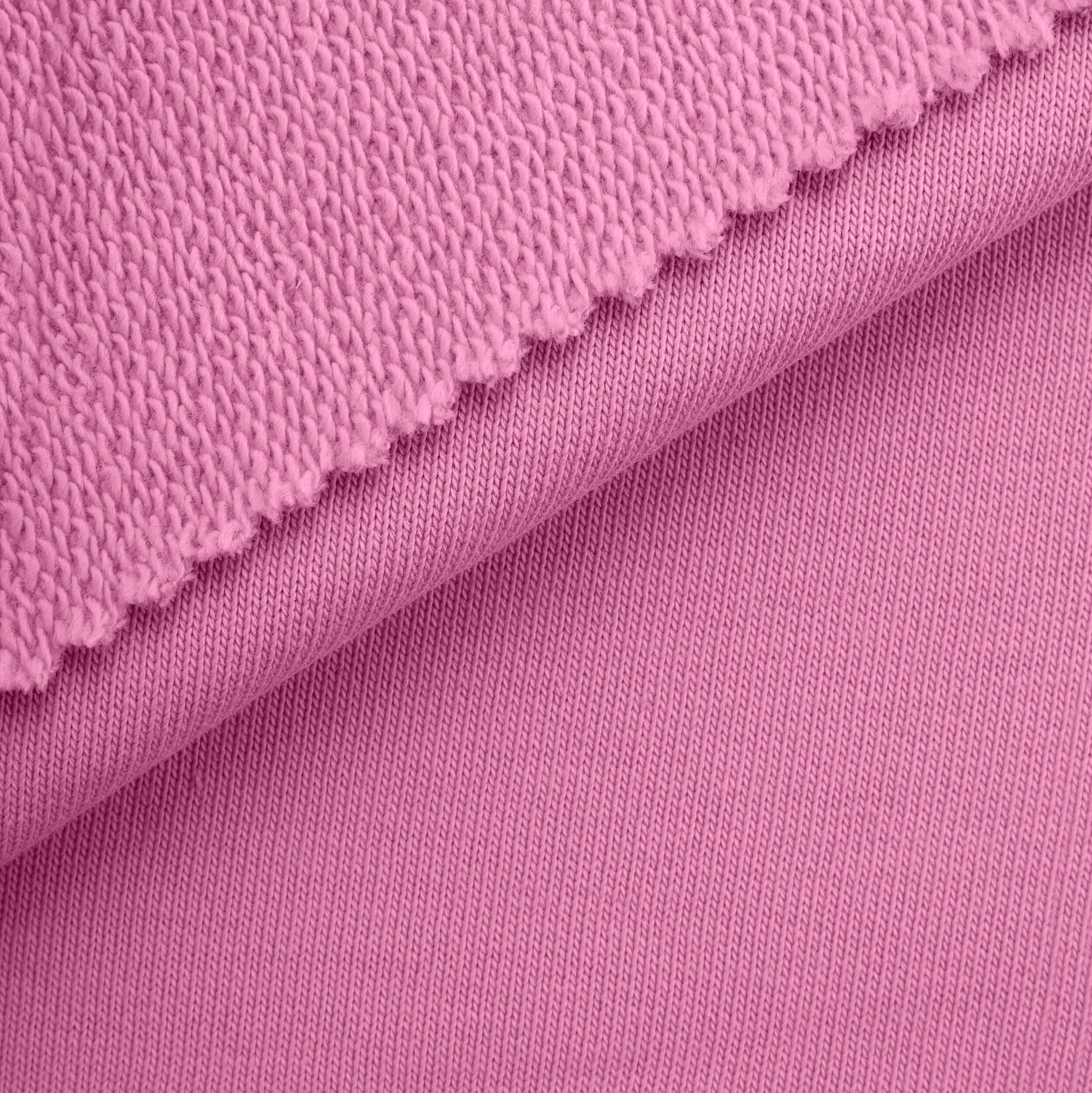 MID WEIGHT COTTON FRENCH TERRY - SUPER PINK