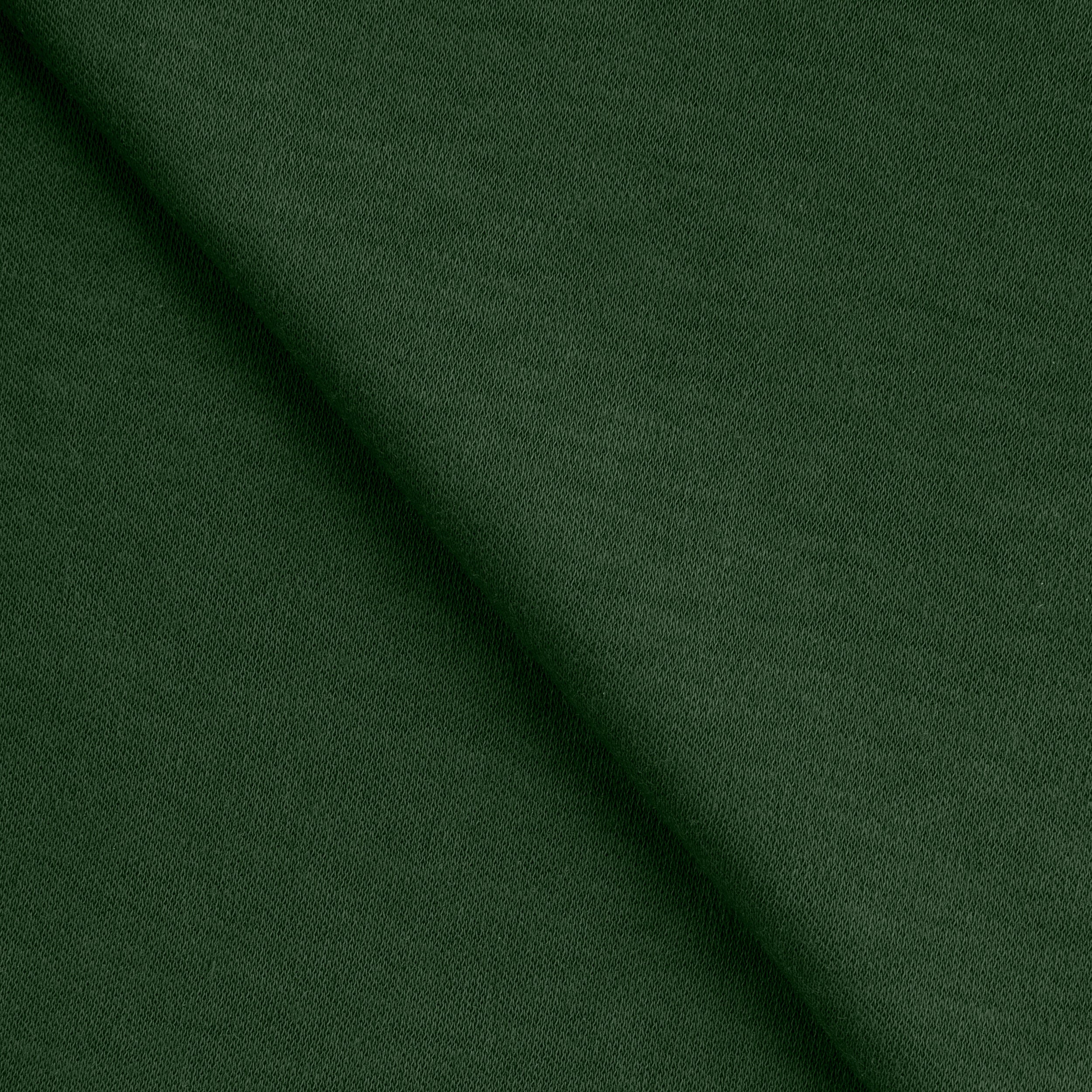 COTTON INTERLOCK KNIT FABRIC - FOREST GREEN - 135 GSM