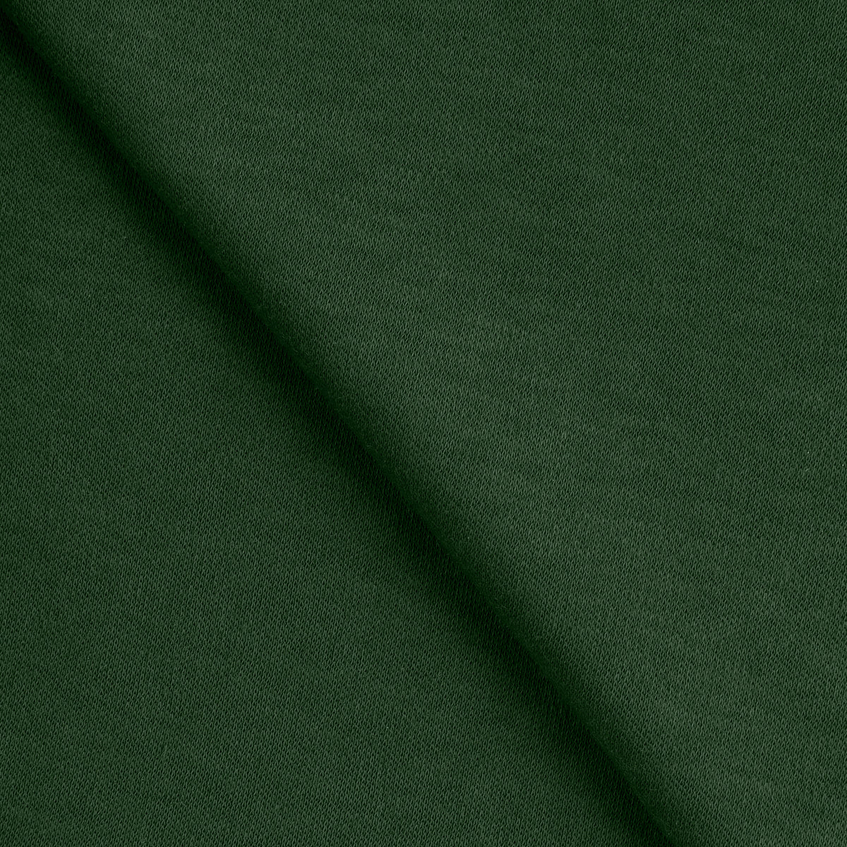 COTTON INTERLOCK KNIT FABRIC - FOREST GREEN - 135 GSM