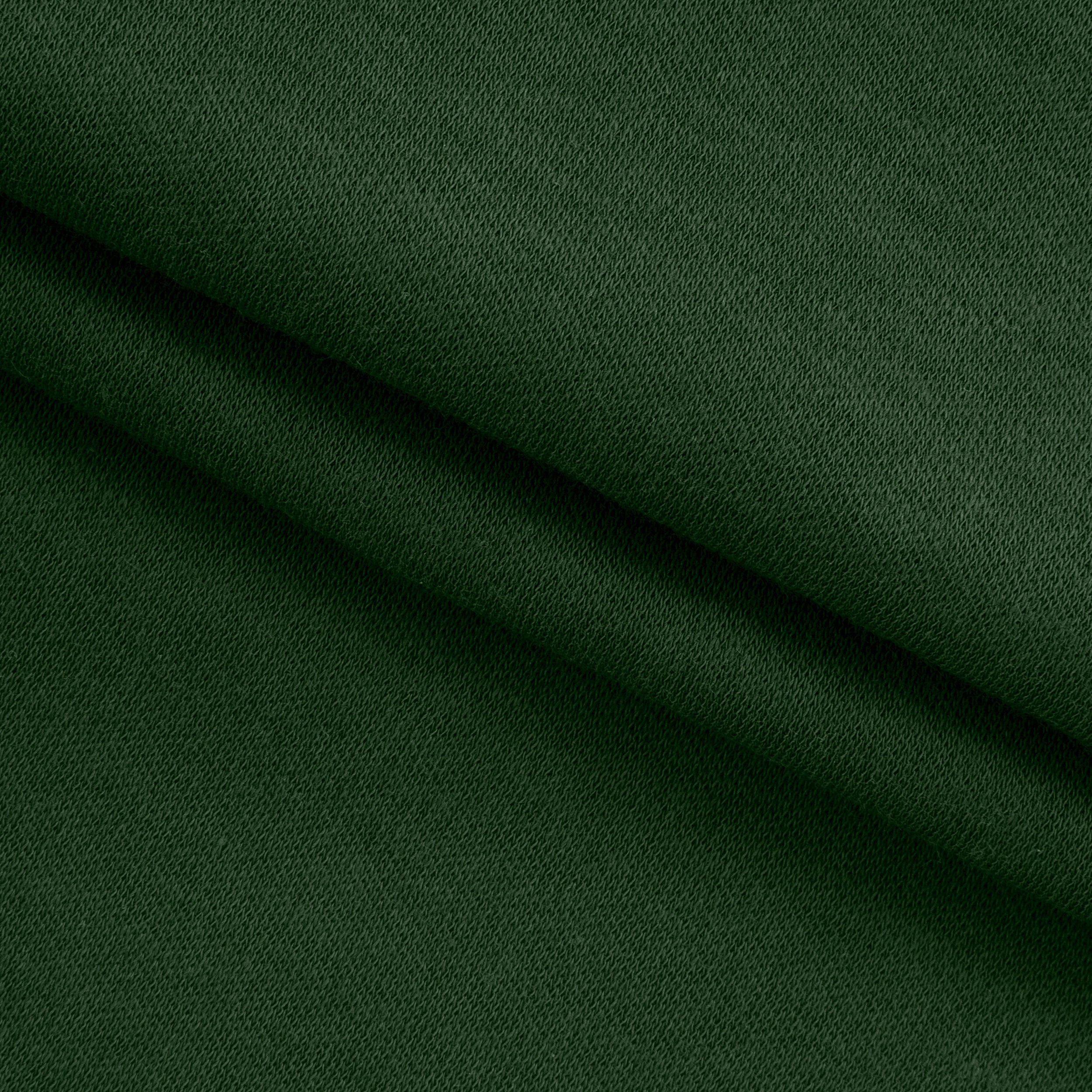 COTTON INTERLOCK KNIT FABRIC - FOREST GREEN - 135 GSM