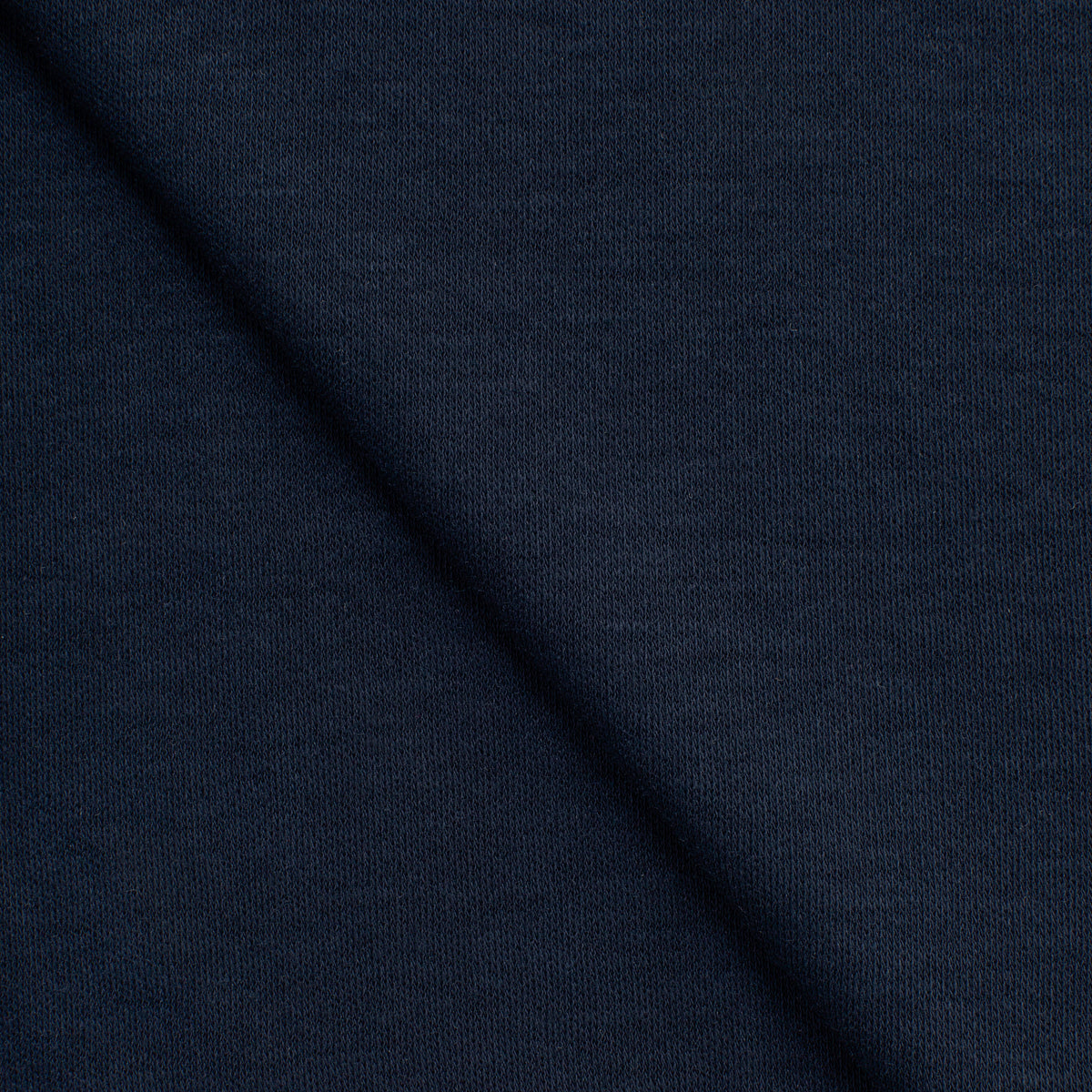 COTTON INTERLOCK KNIT FABRIC - NAVY BLUE - 135 GSM
