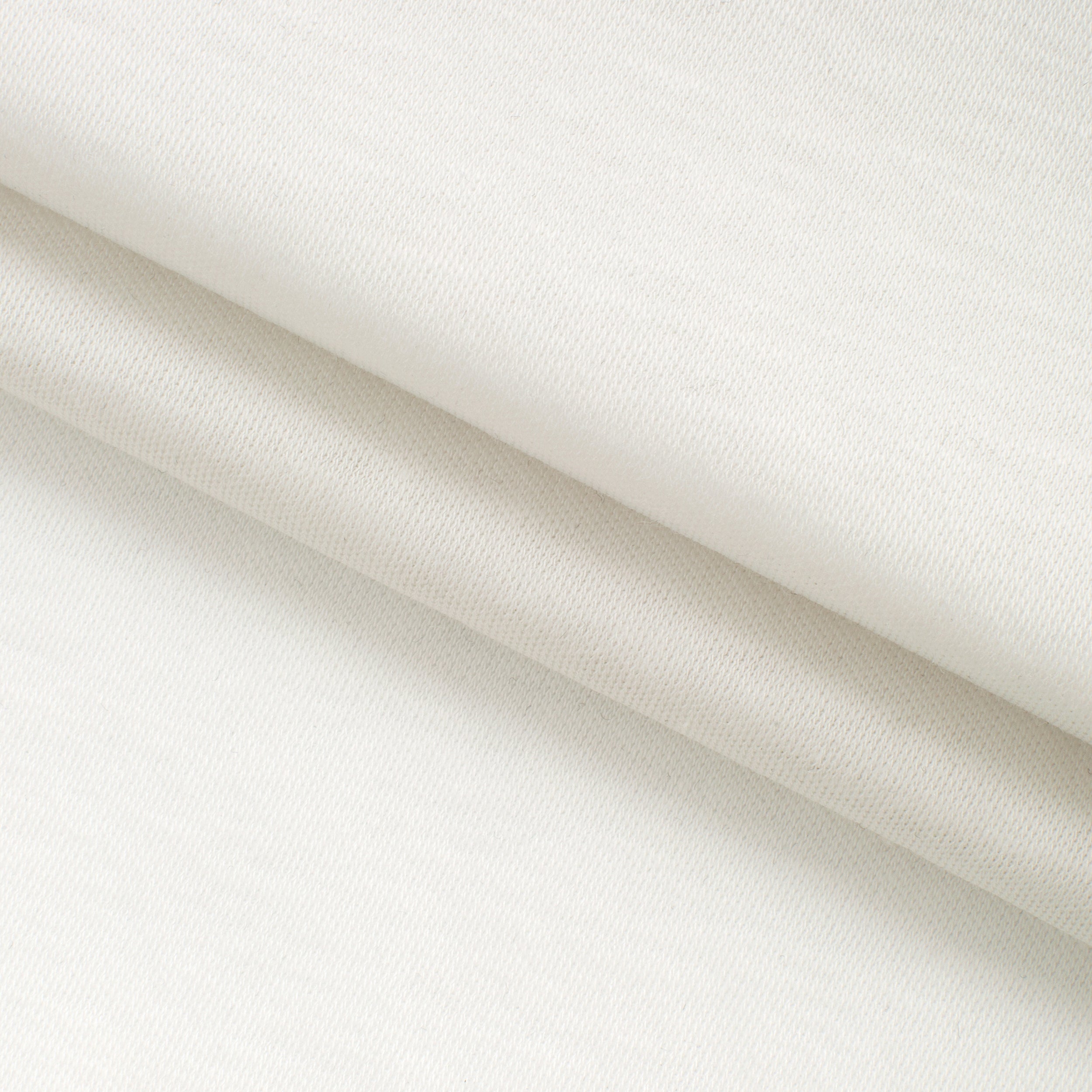 COTTON INTERLOCK KNIT FABRIC - COCONUT WHITE - 145 GSM
