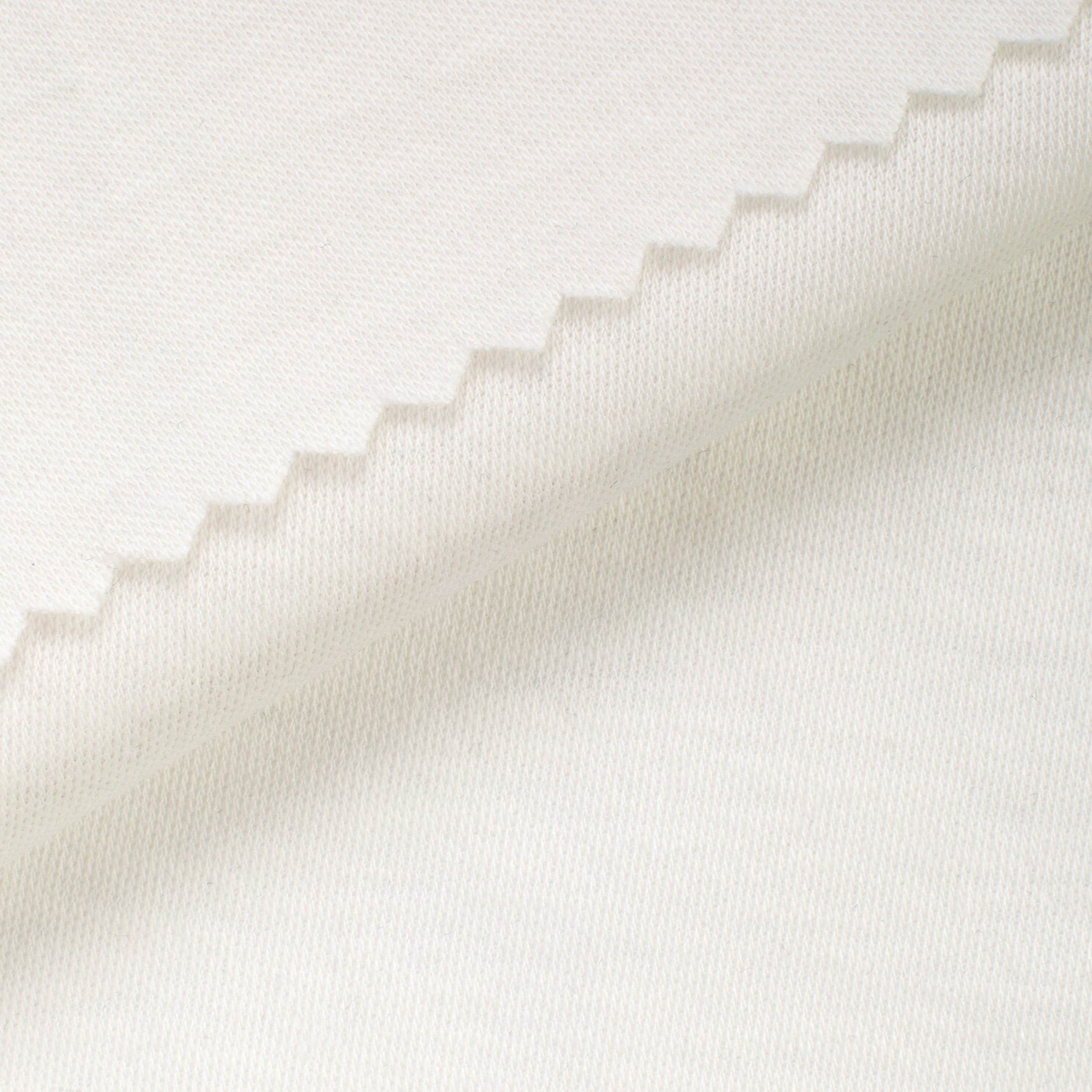 COTTON INTERLOCK KNIT FABRIC - COCONUT WHITE - 145 GSM
