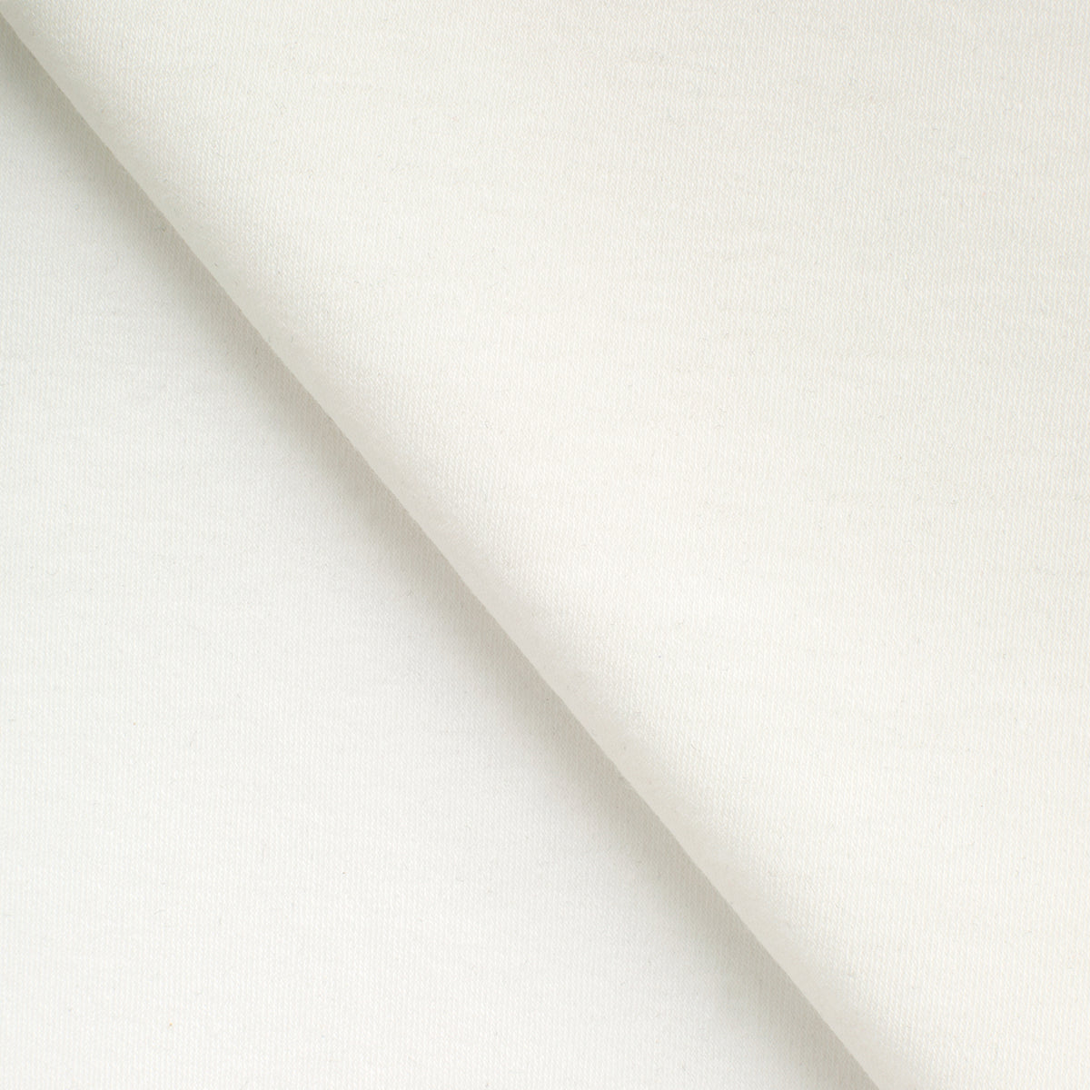 COTTON INTERLOCK KNIT FABRIC WITH ELASTANE - COCONUT WHITE - 175 GSM