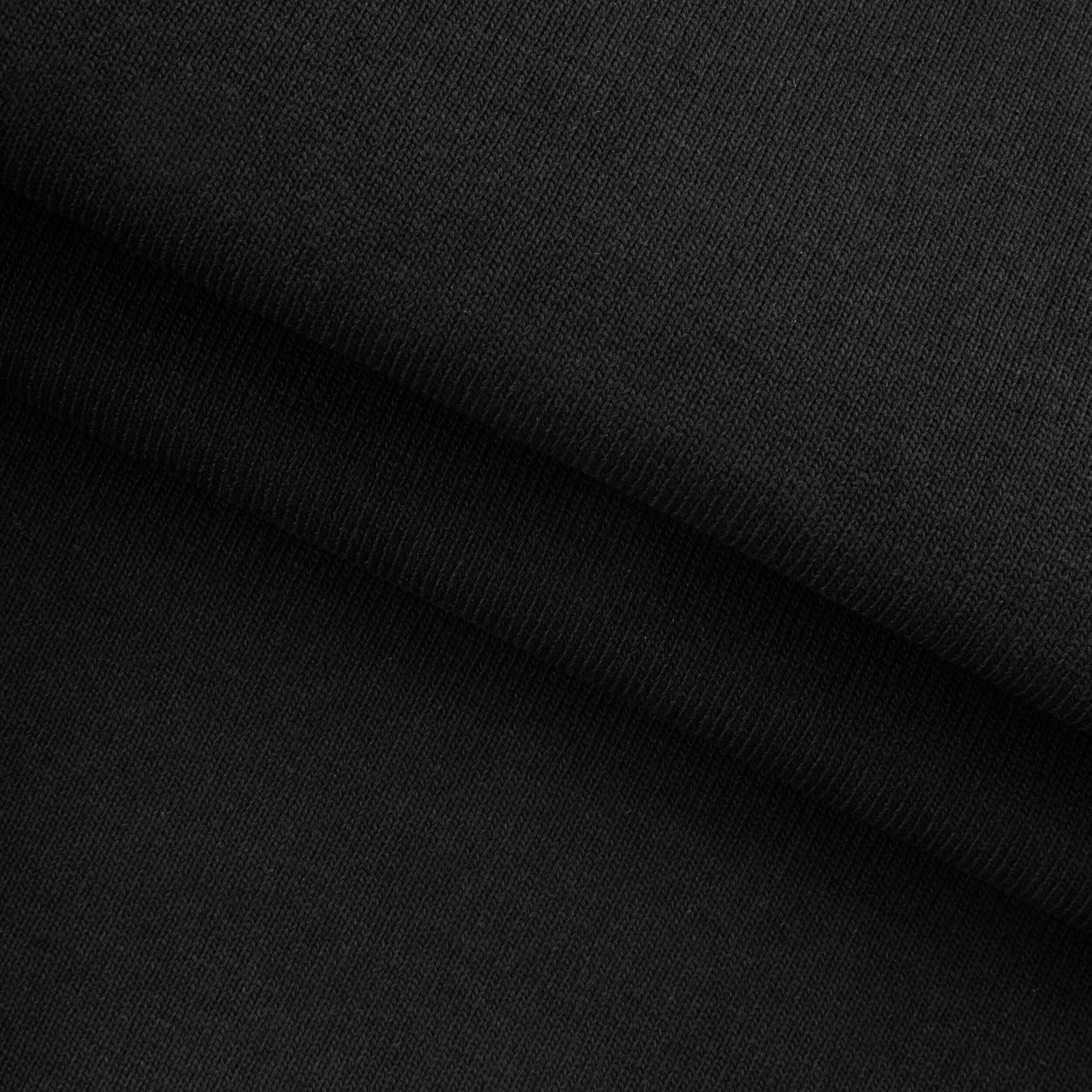HEAVY COTTON RIB - BLACK