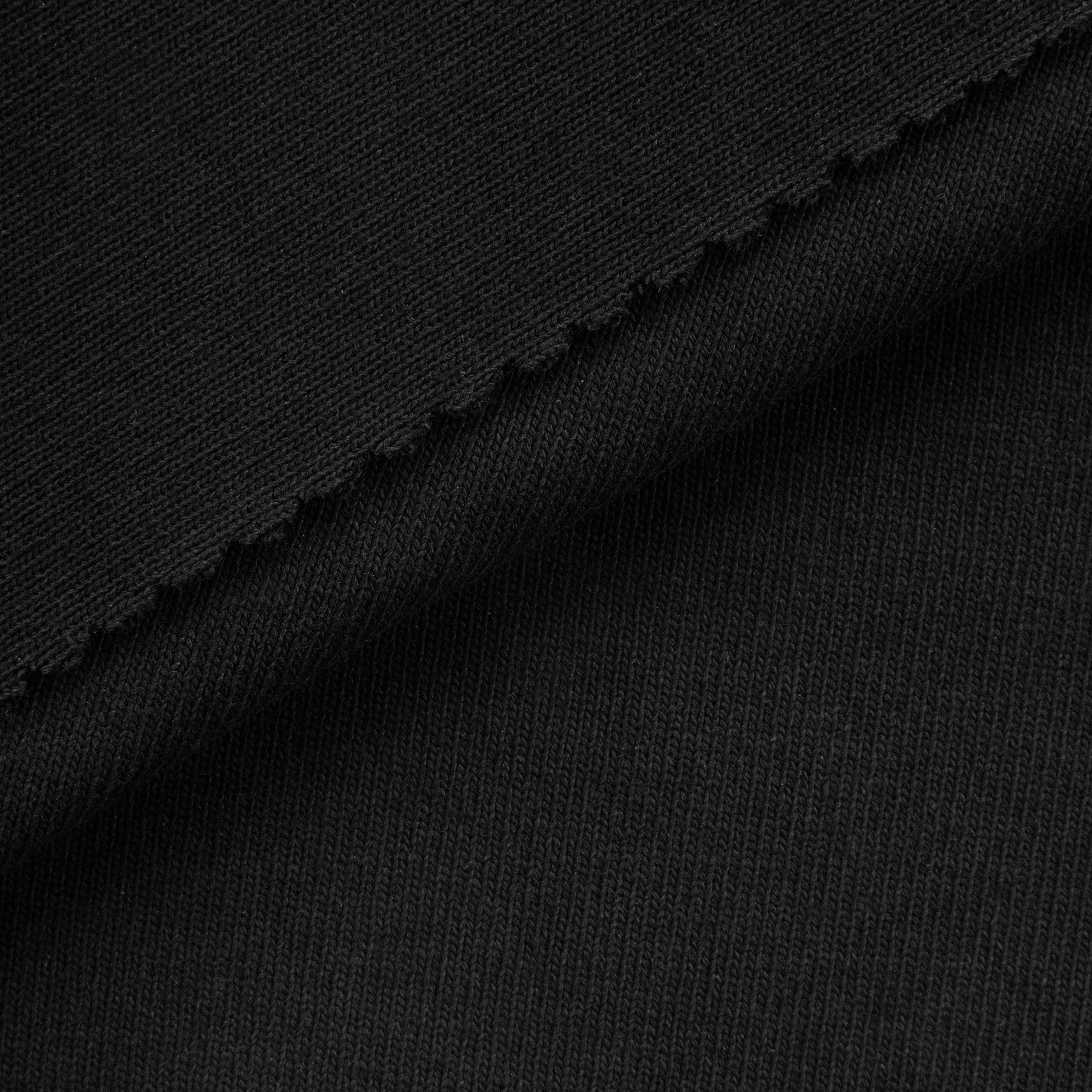 HEAVY COTTON RIB - BLACK