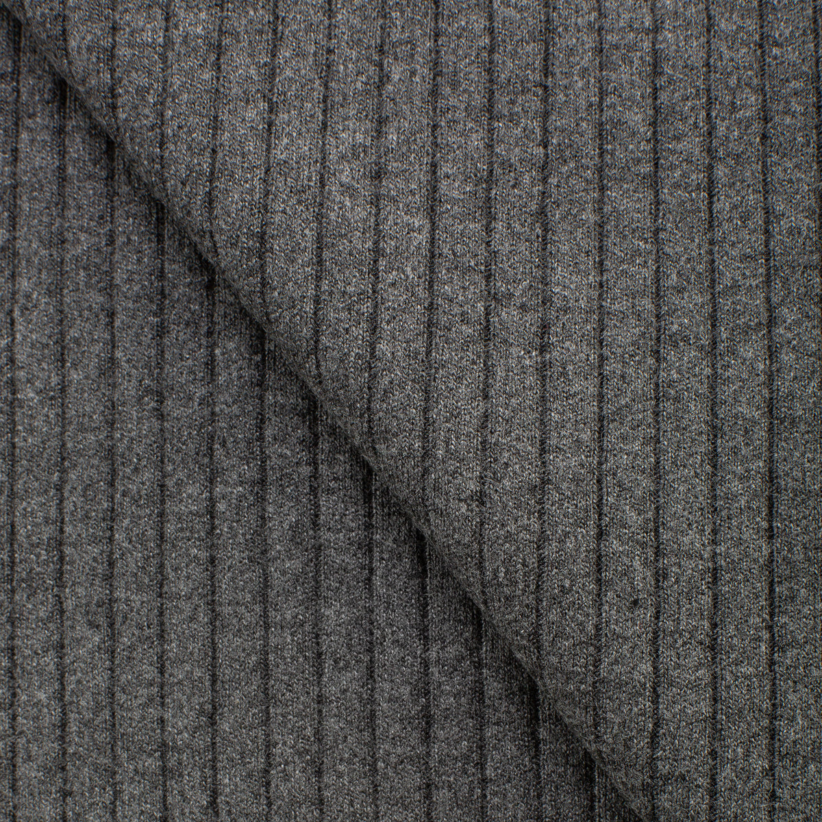 HEAVY COTTON RIB - DARK GREY