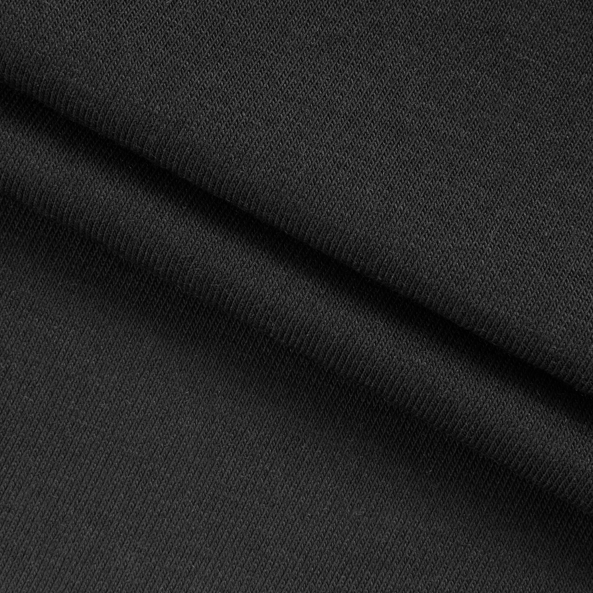 COTTON-MODAL SINGLE JERSEY FABRIC WITH ELASTANE - BLACK - 160 GSM