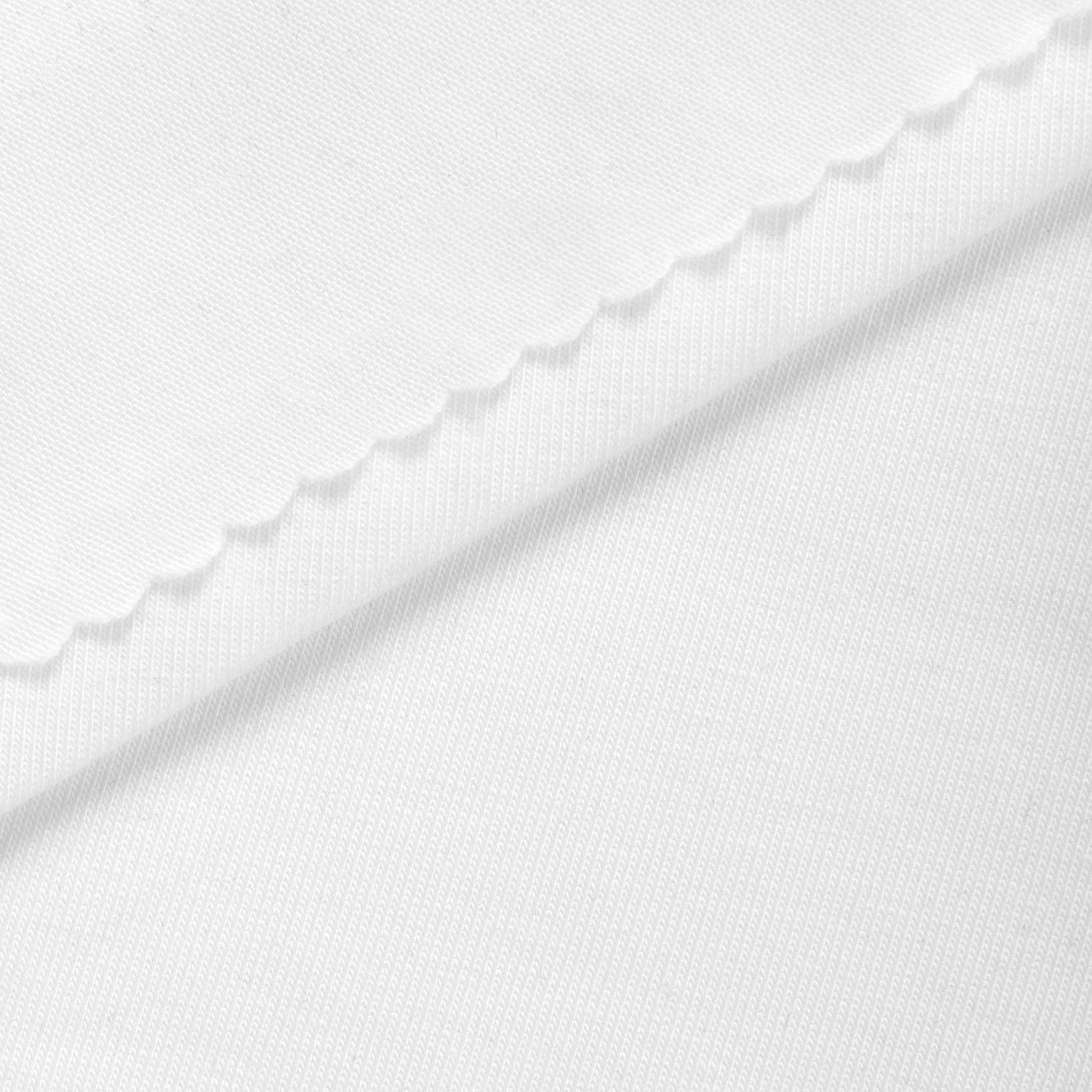 COTTON MODAL STRETCH JERSEY - BRIGHT WHITE
