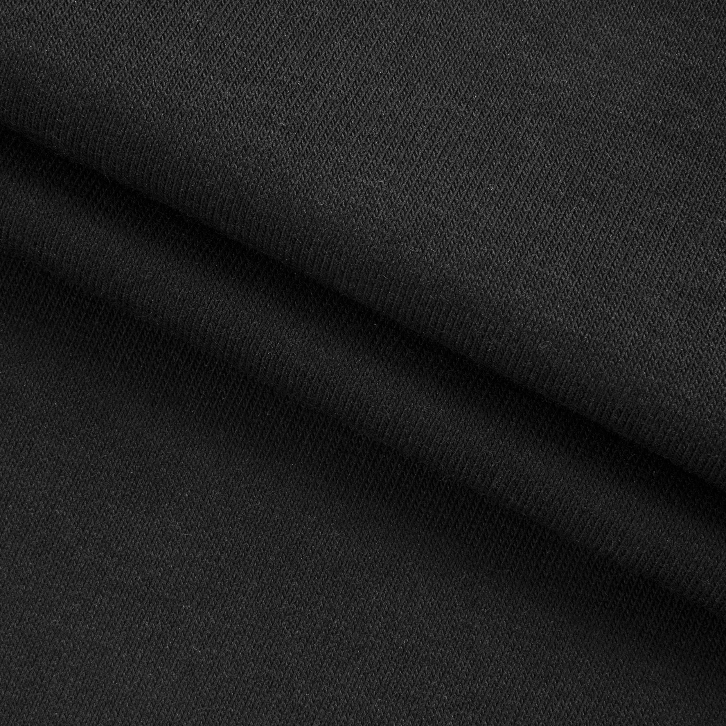 VISCOSE SINGLE JERSEY FABRIC WITH ELASTANE - BLACK - 170 GSM