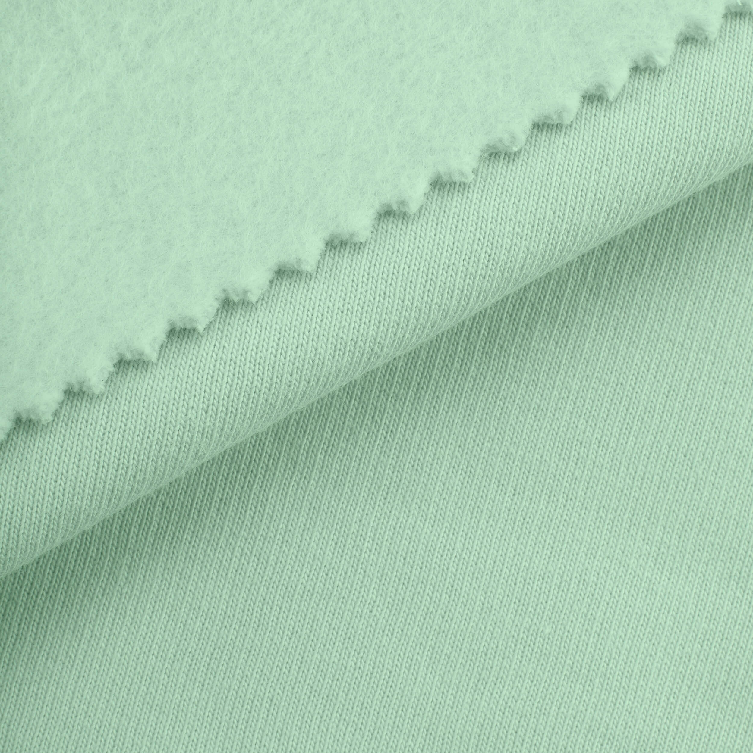 LIGHTWEIGHT COTTON BRUSHED SWEATSHIRT FLEECE FABRIC - OCEAN BLUE - 280 GSM