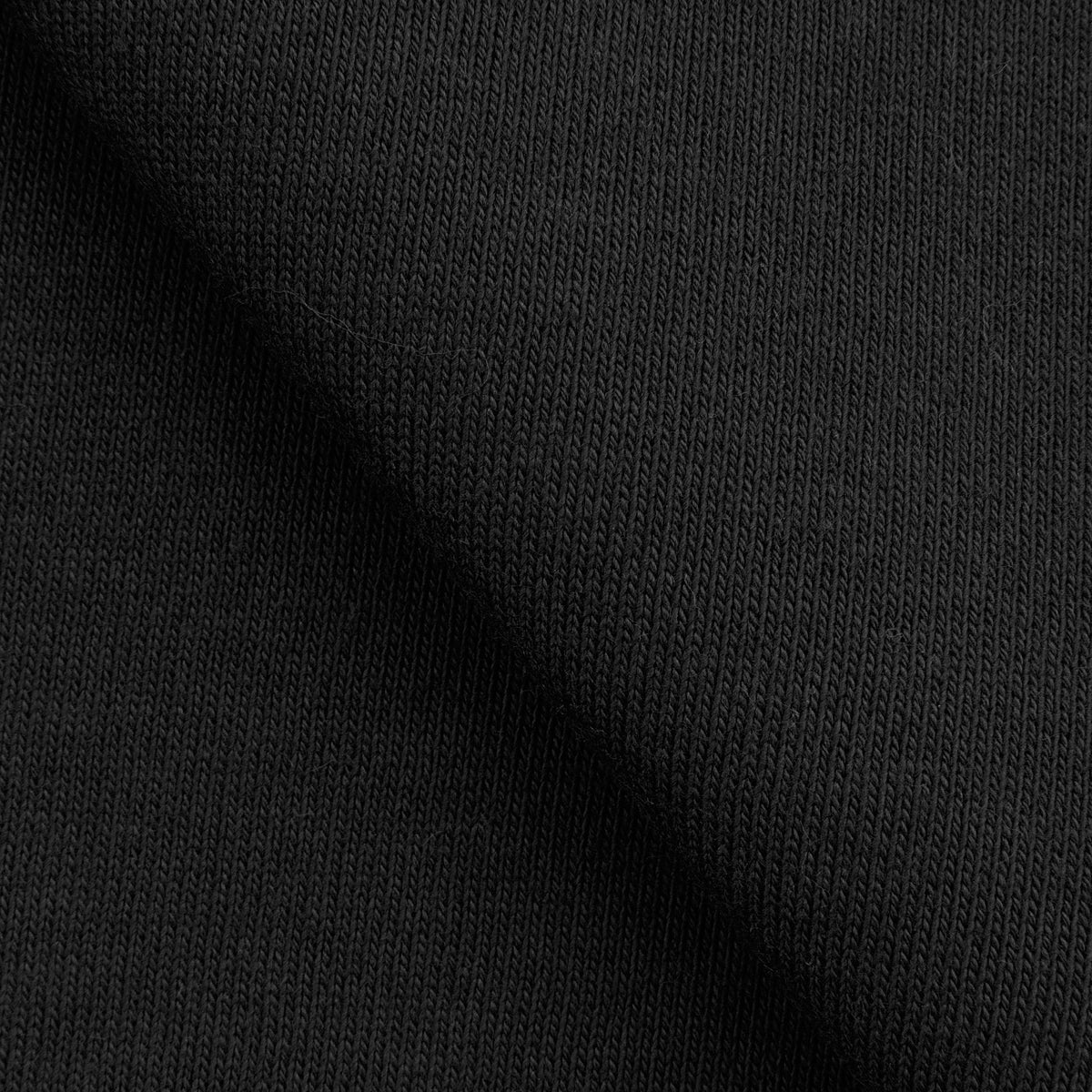 LIGHTWEIGHT COTTON BRUSHED SWEATSHIRT FLEECE FABRIC - BLACK - 280 GSM