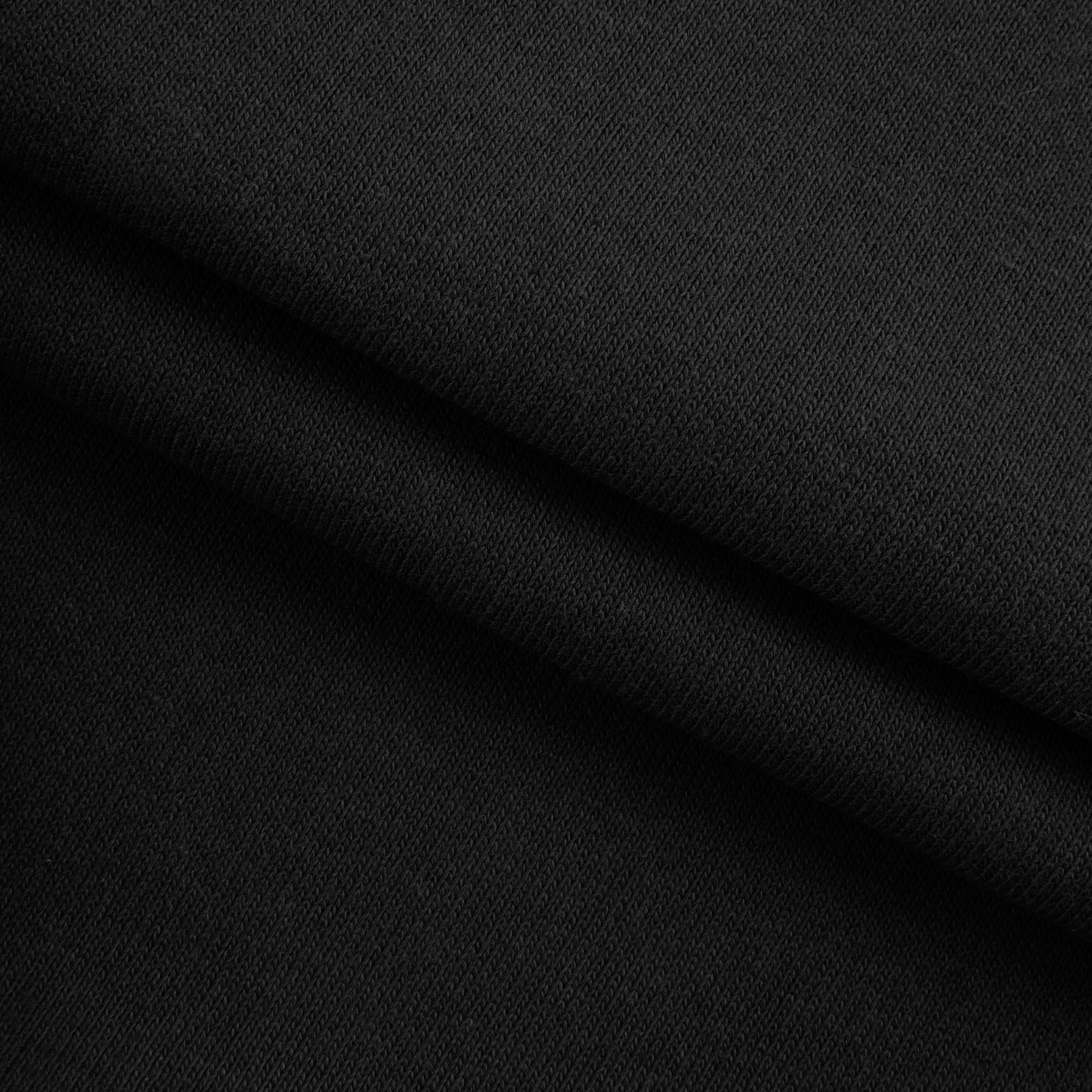 LIGHTWEIGHT COTTON FLEECE - BLACK