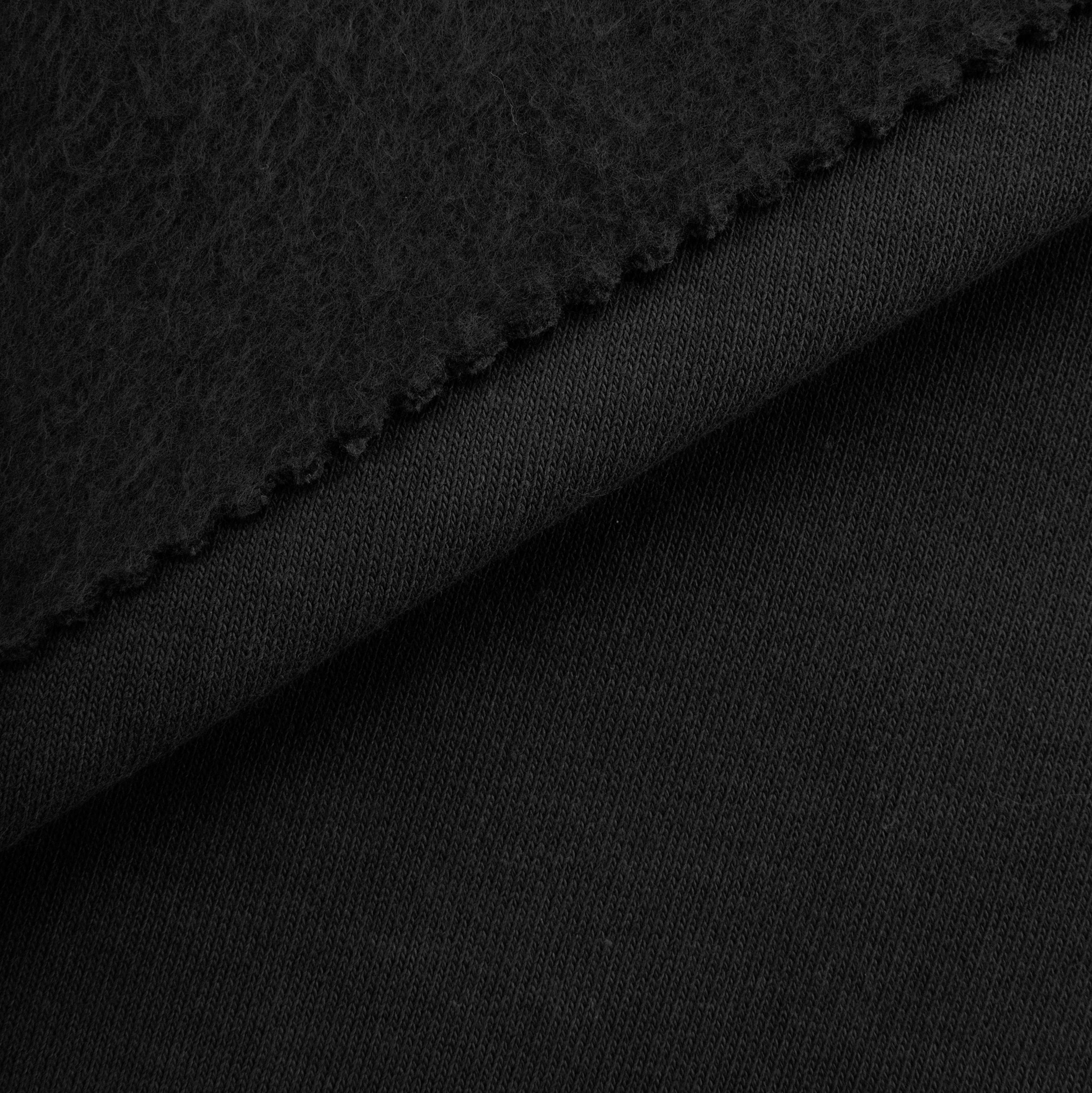 LIGHTWEIGHT COTTON FLEECE - BLACK