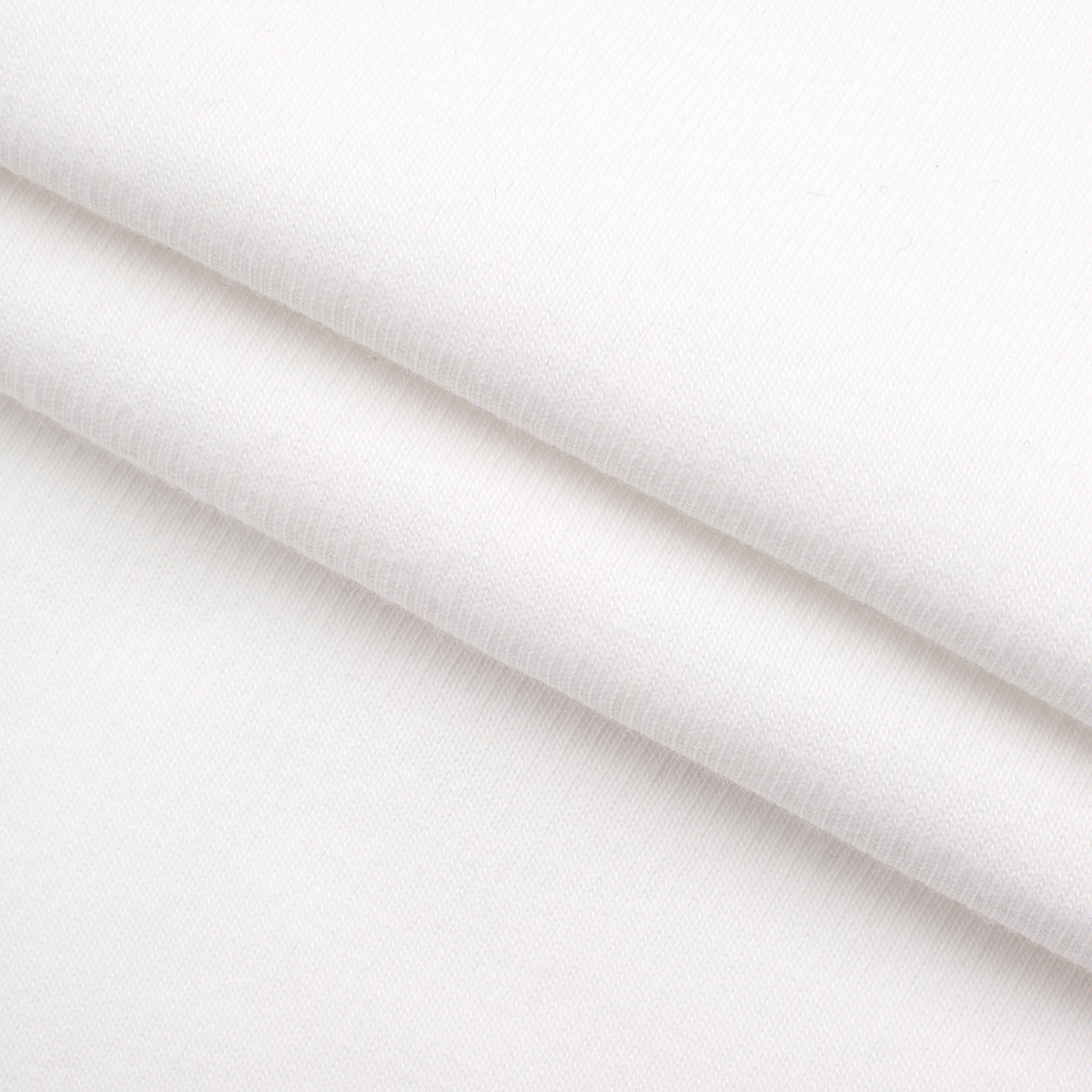 LIGHTWEIGHT COTTON BRUSHED SWEATSHIRT FLEECE FABRIC - SNOW WHITE - 280 GSM
