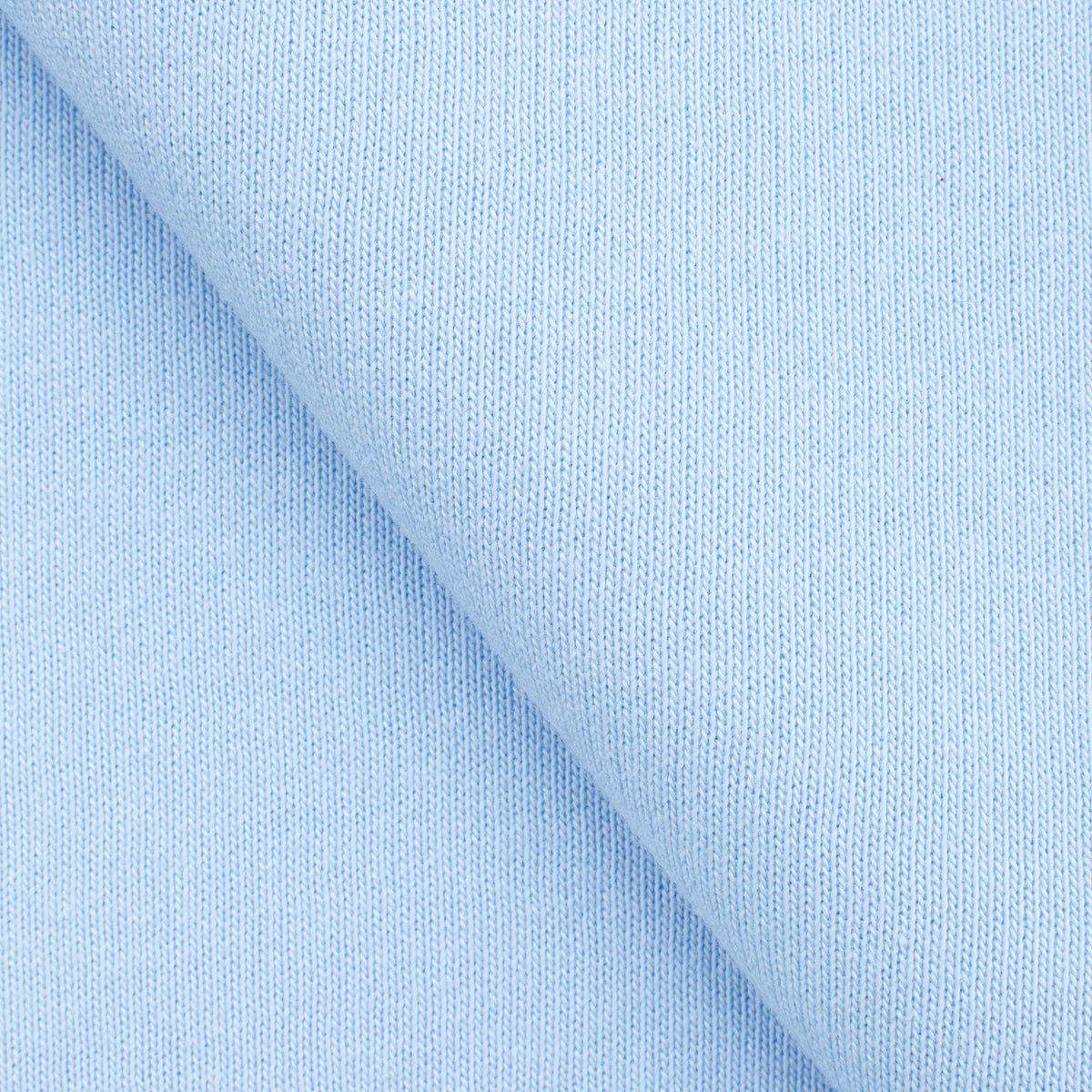 LIGHTWEIGHT COTTON BRUSHED SWEATSHIRT FLEECE FABRIC - AZURE BLUE - 280 GSM