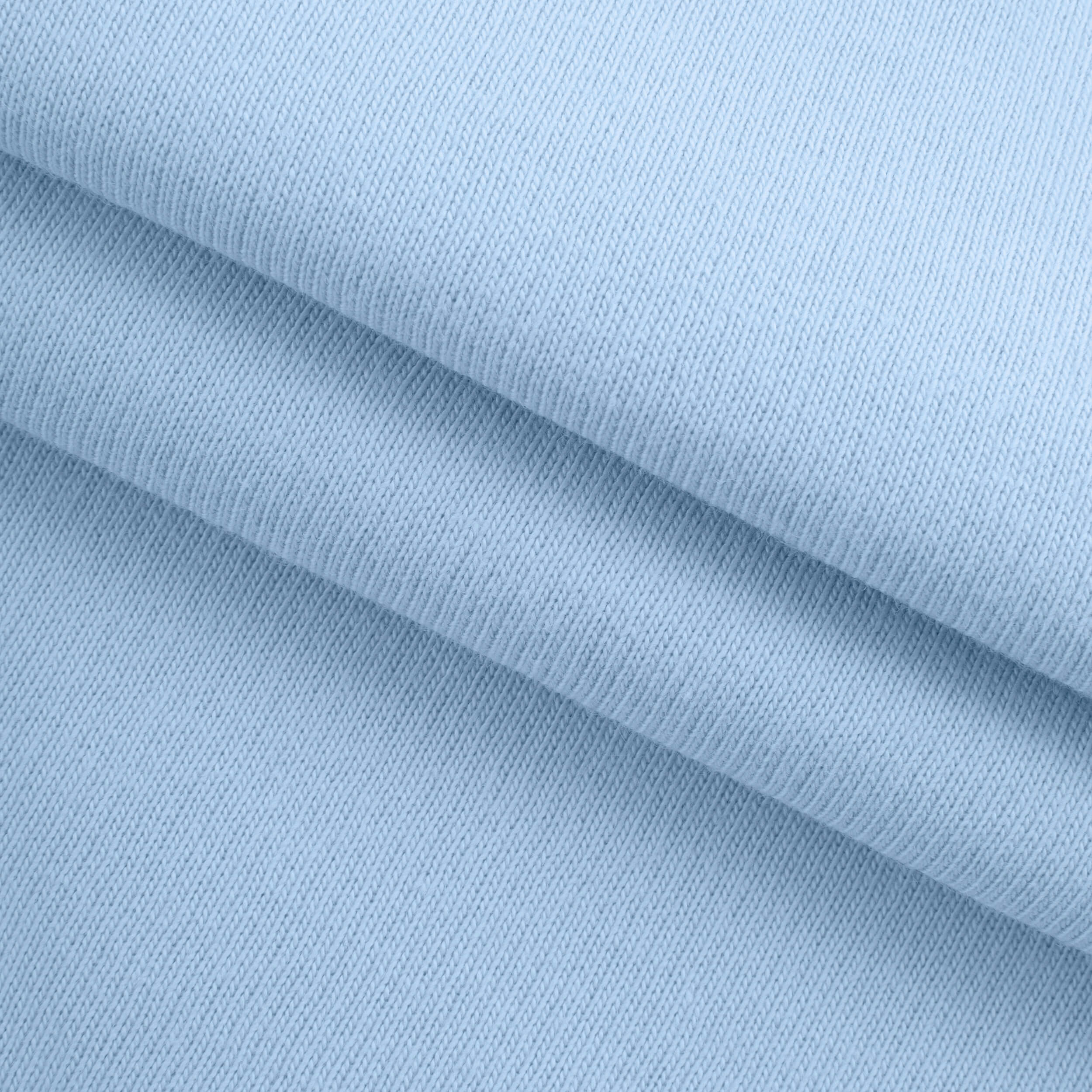 LIGHTWEIGHT COTTON FLEECE - CERULEAN