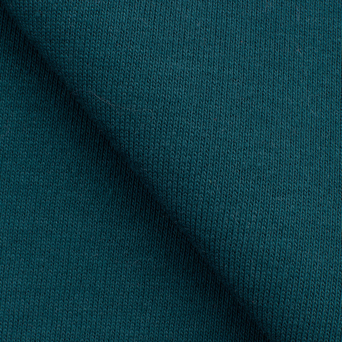LIGHTWEIGHT COTTON BRUSHED SWEATSHIRT FLEECE FABRIC - DARK TEAL - 280 GSM