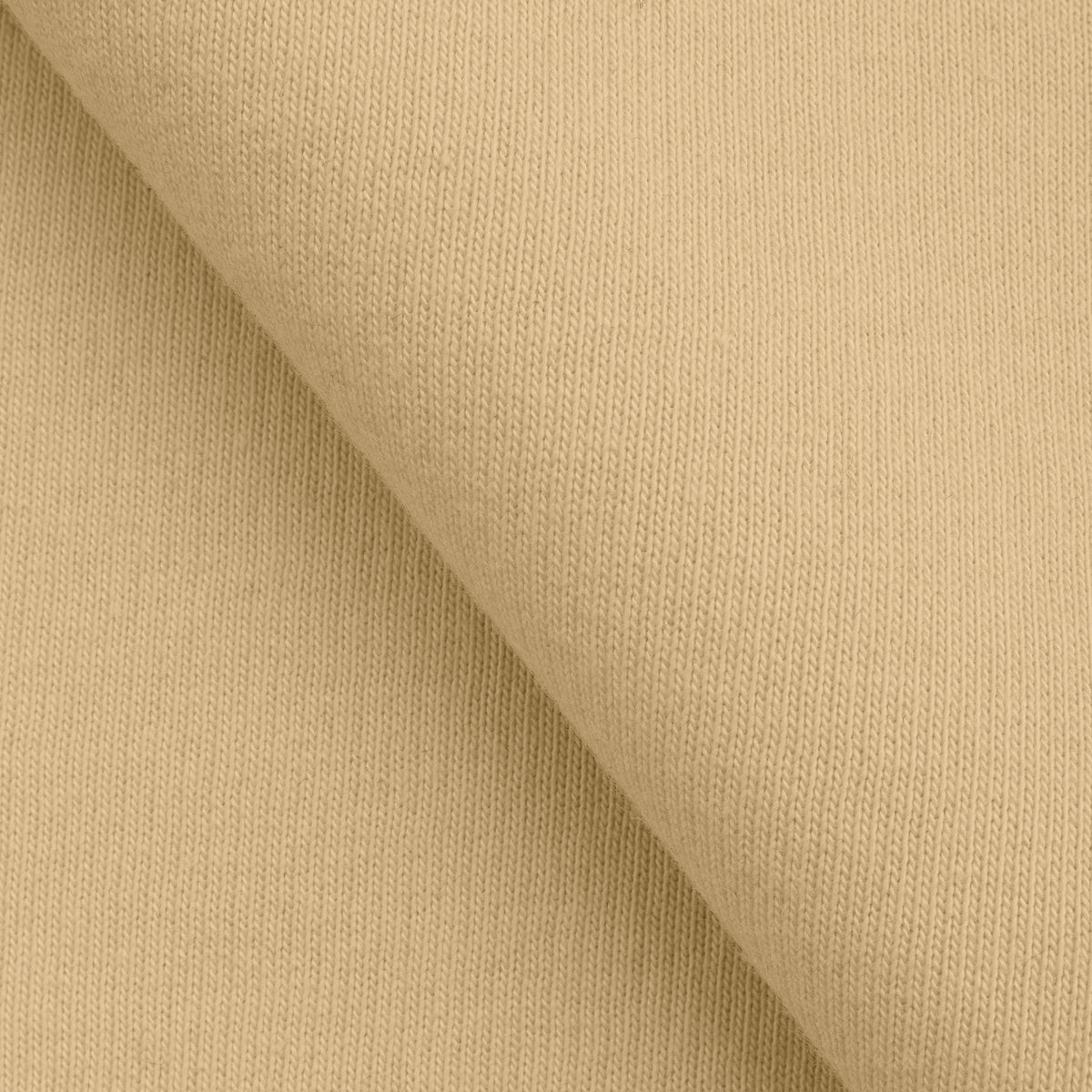 LIGHTWEIGHT COTTON BRUSHED SWEATSHIRT FLEECE FABRIC - CREAM - 280 GSM