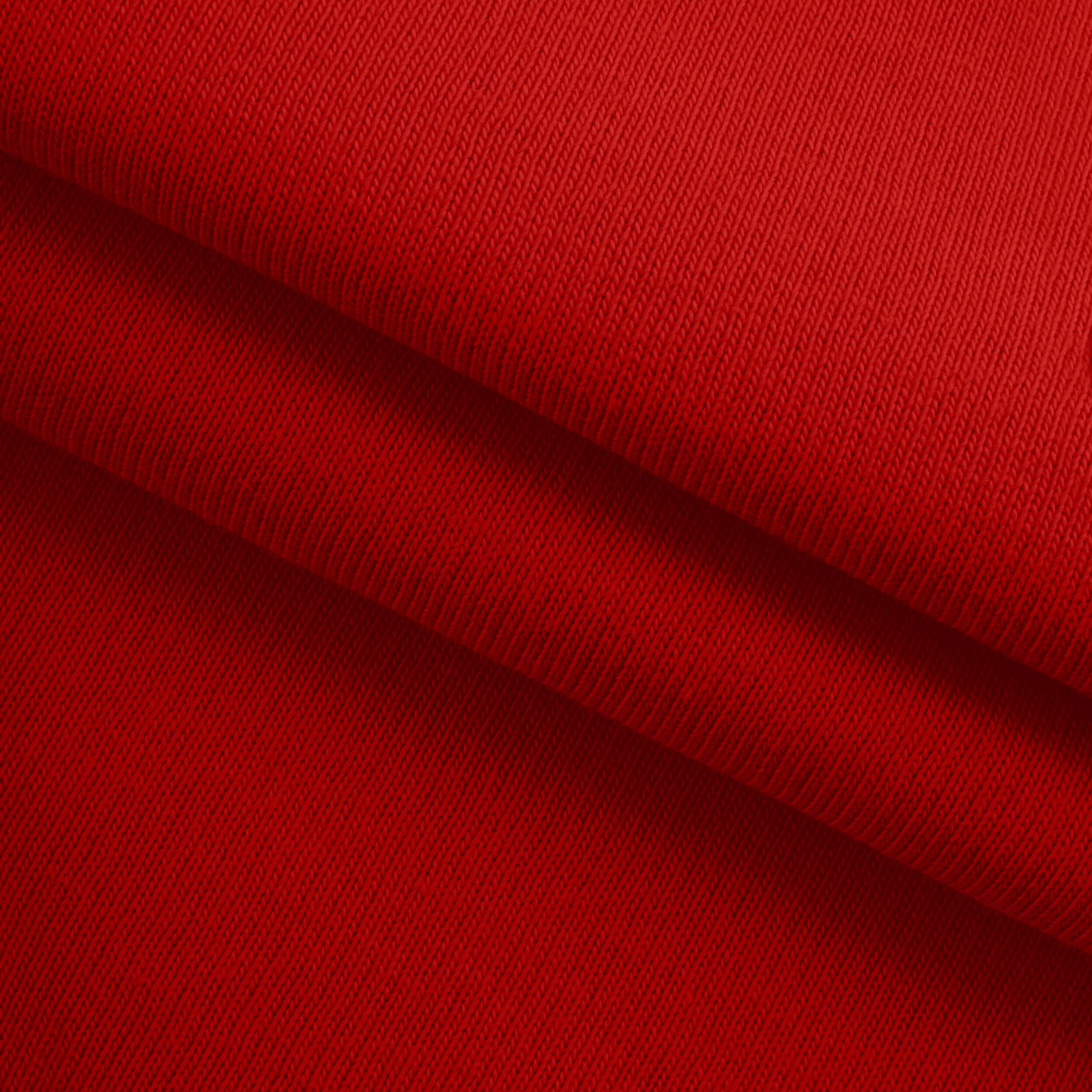 LIGHTWEIGHT COTTON FLEECE - HIGH RISK RED