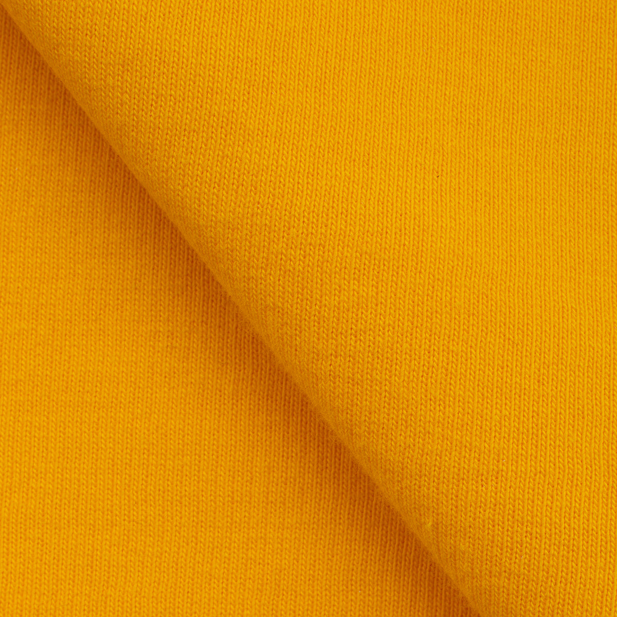 LIGHTWEIGHT COTTON BRUSHED SWEATSHIRT FLEECE FABRIC - LEMON YELLOW - 280 GSM