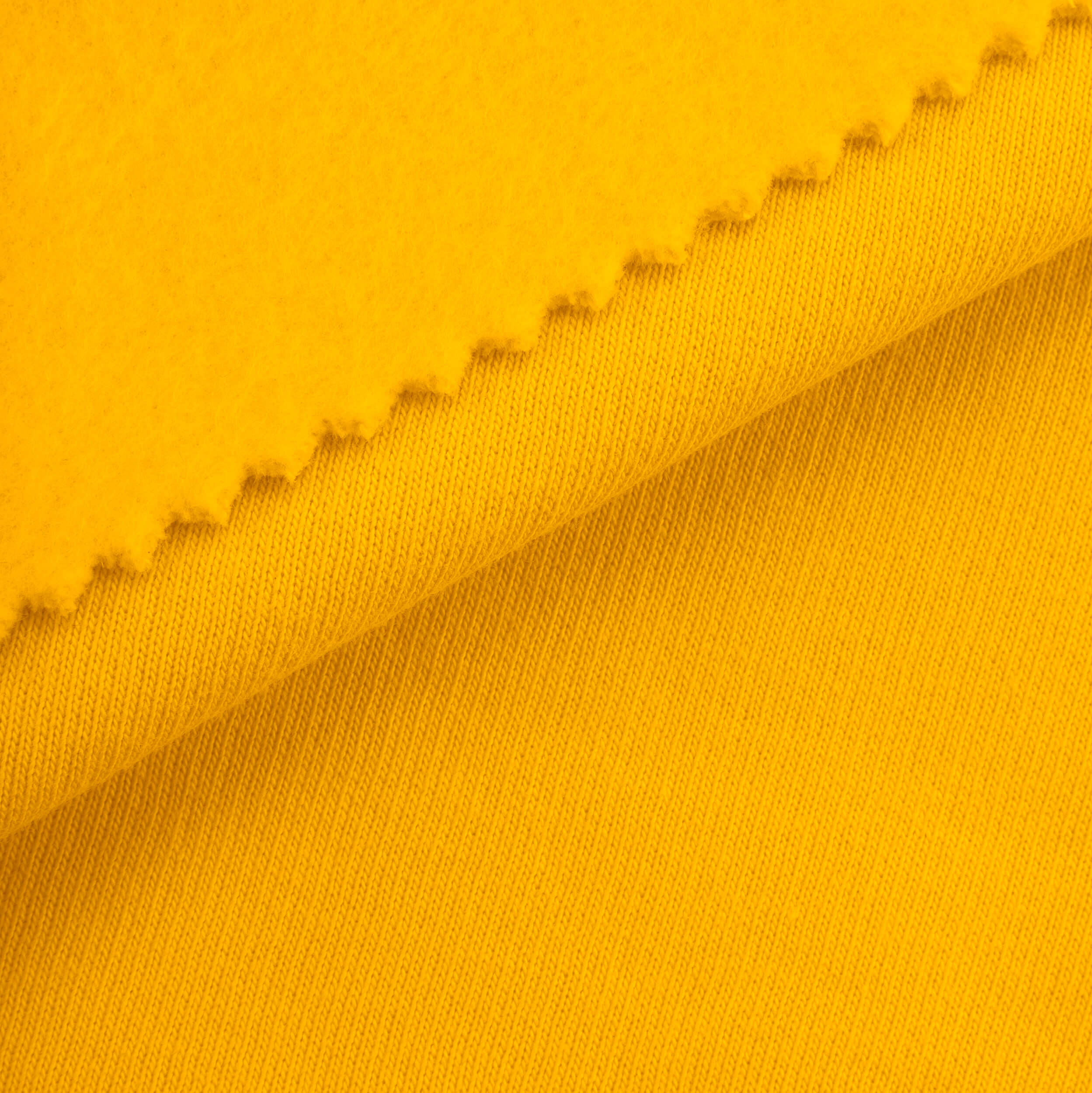 LIGHTWEIGHT COTTON FLEECE - LEMON CHROME