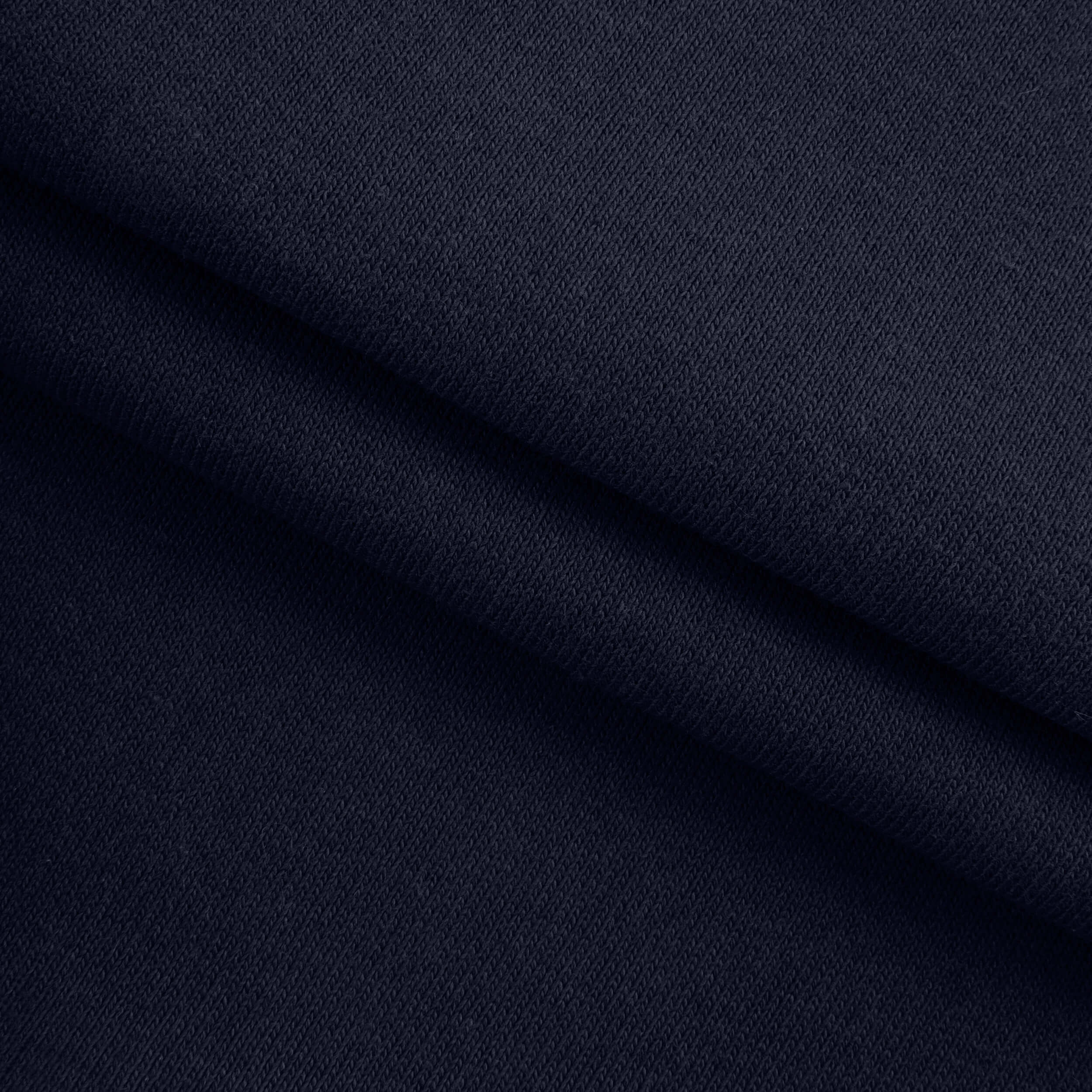 LIGHTWEIGHT COTTON FLEECE - NAVY BLUE