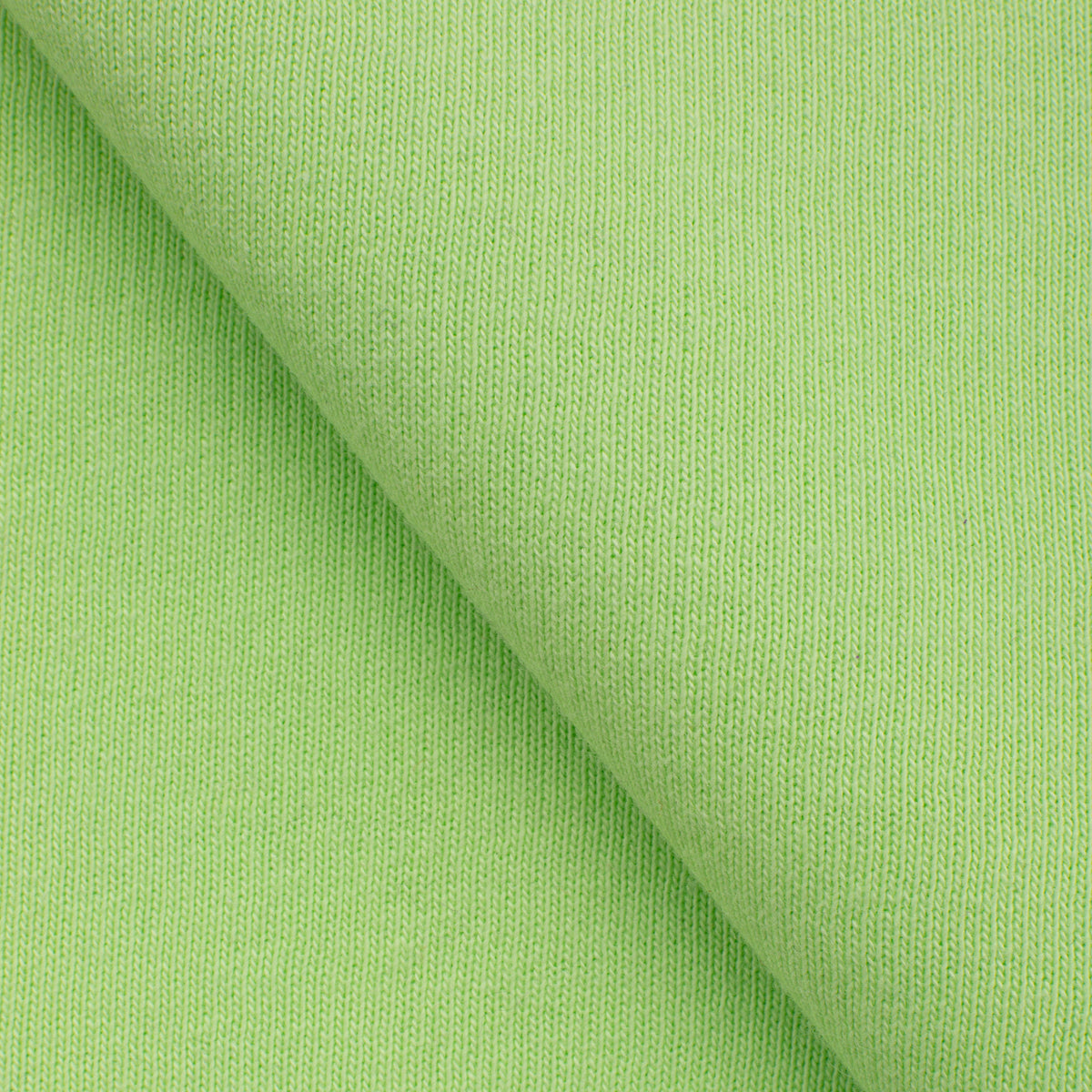 LIGHTWEIGHT COTTON BRUSHED SWEATSHIRT FLEECE FABRIC - TROPICAL GREEN - 280 GSM