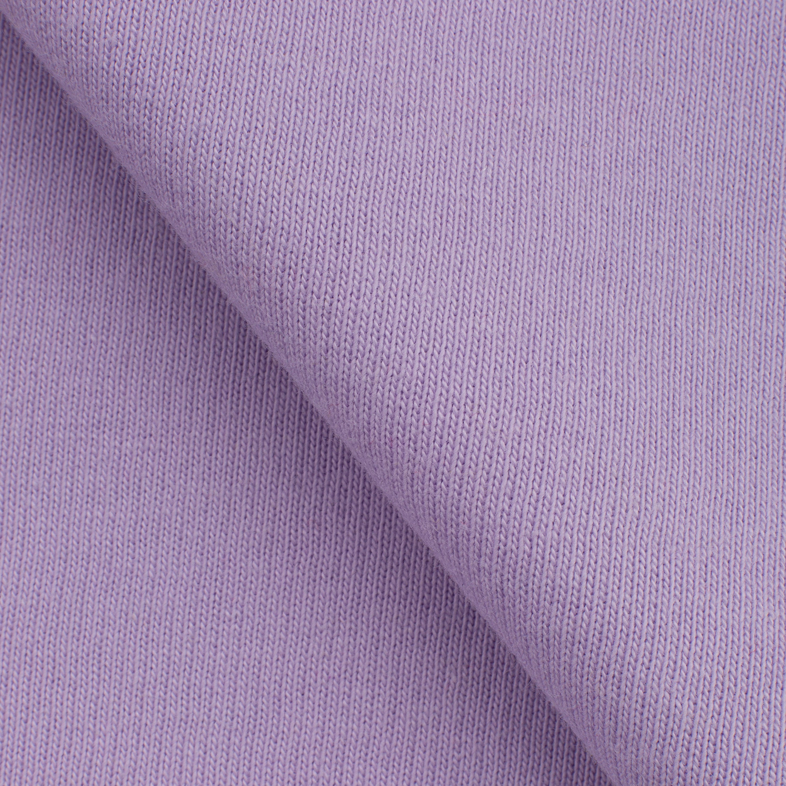 LIGHTWEIGHT COTTON BRUSHED SWEATSHIRT FLEECE FABRIC - PASTEL LILAC - 280 GSM