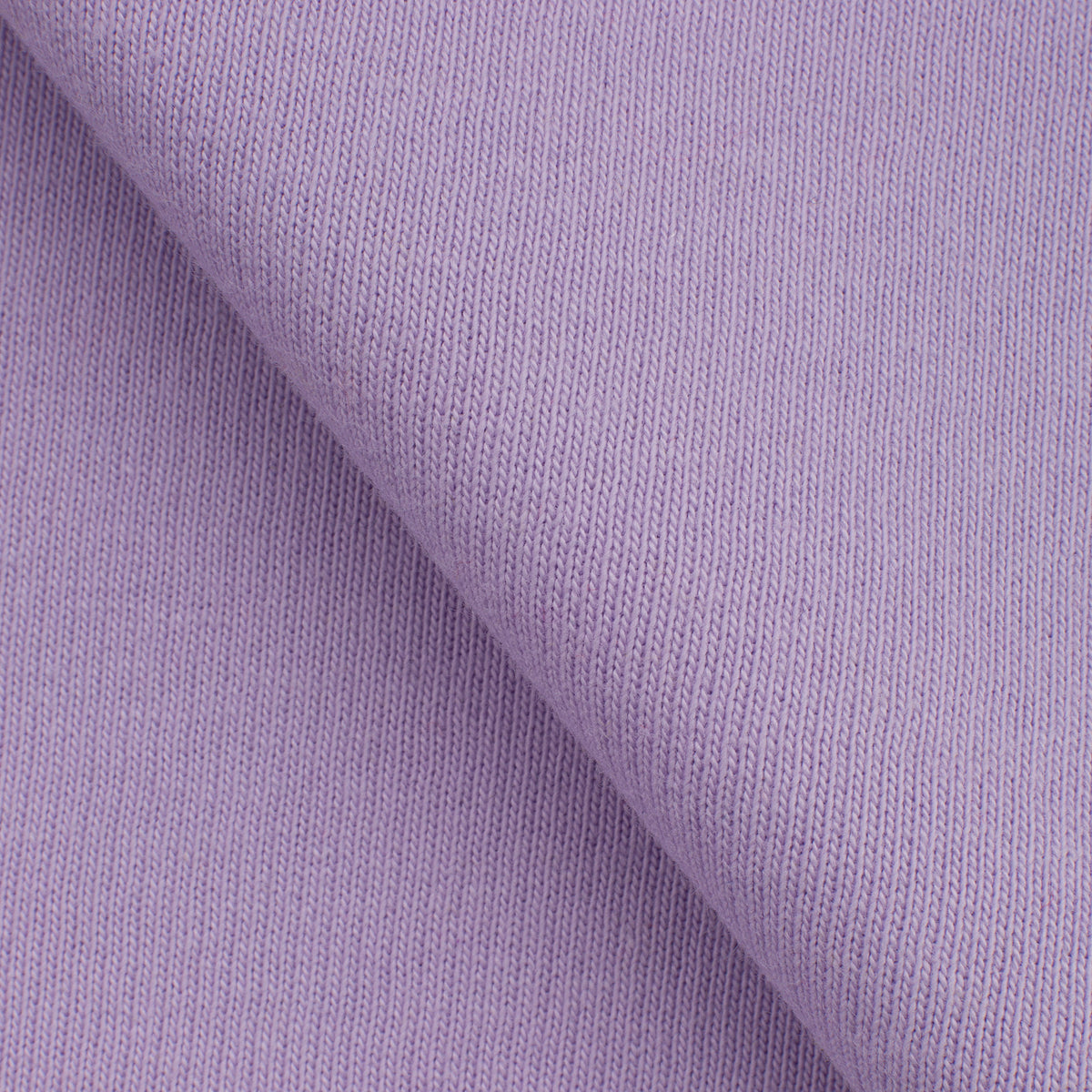 LIGHTWEIGHT COTTON BRUSHED SWEATSHIRT FLEECE FABRIC - PASTEL LILAC - 280 GSM