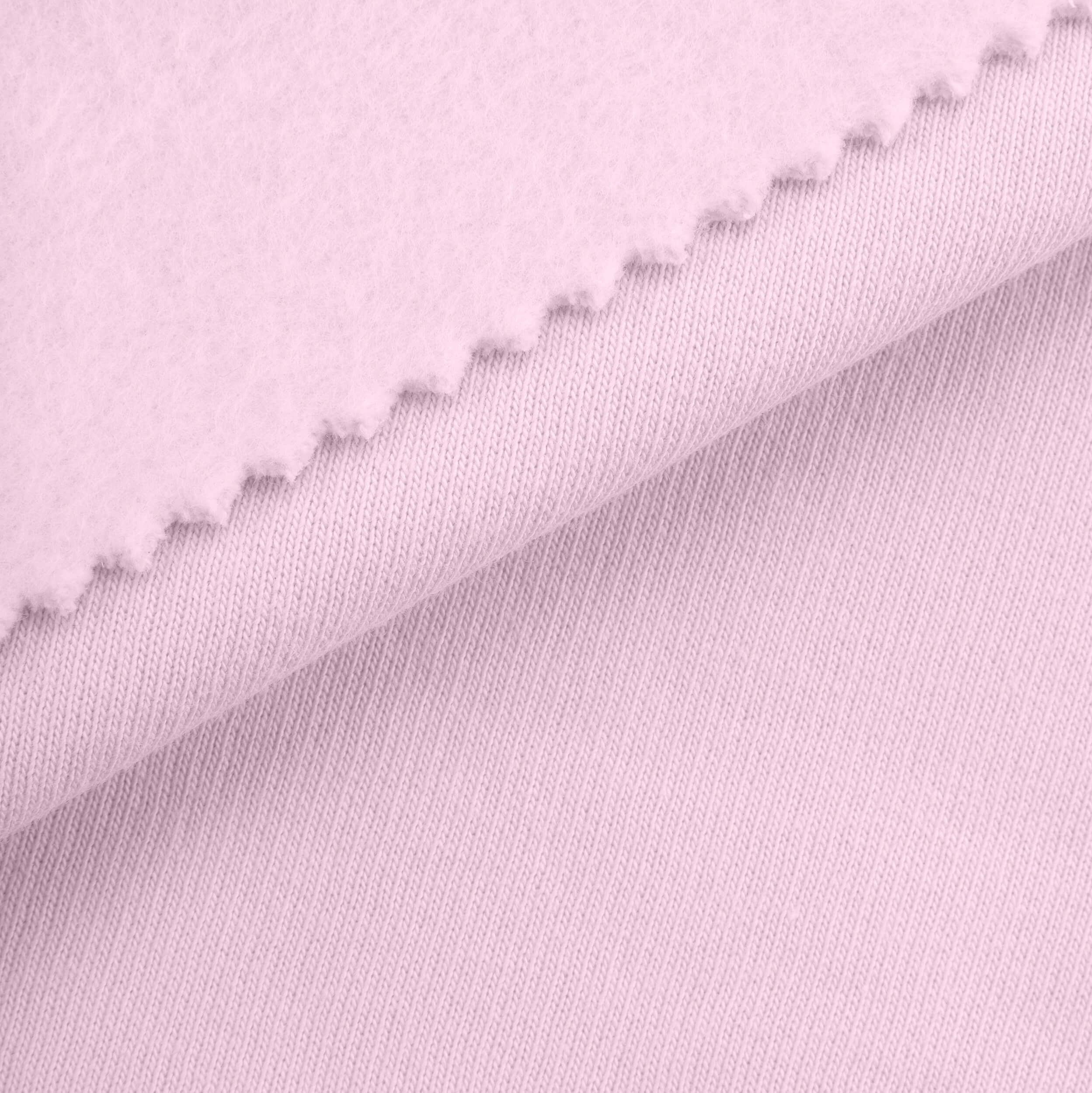 LIGHTWEIGHT COTTON FLEECE - PINK TULLE