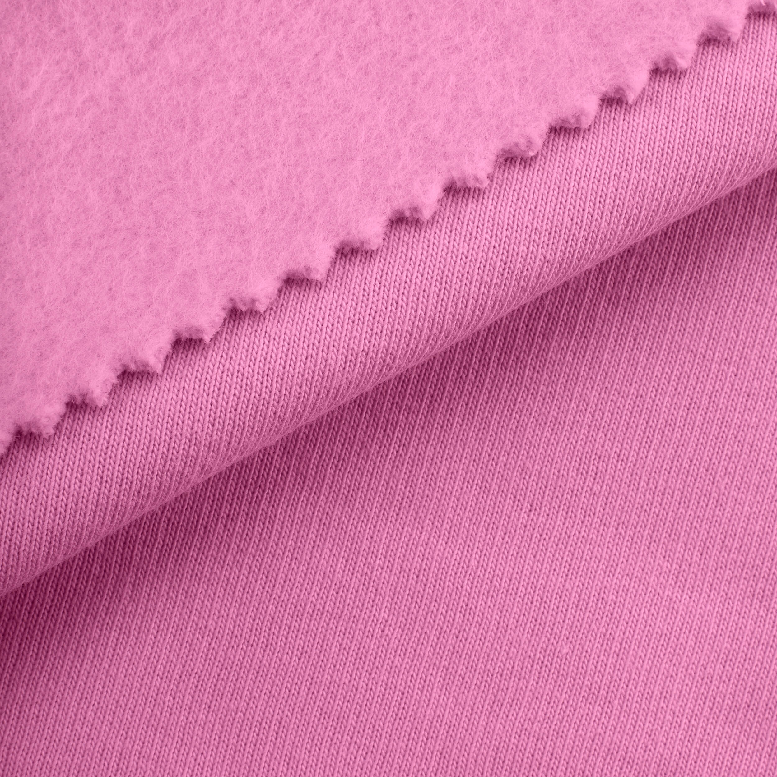 LIGHTWEIGHT COTTON FLEECE - SUPER PINK