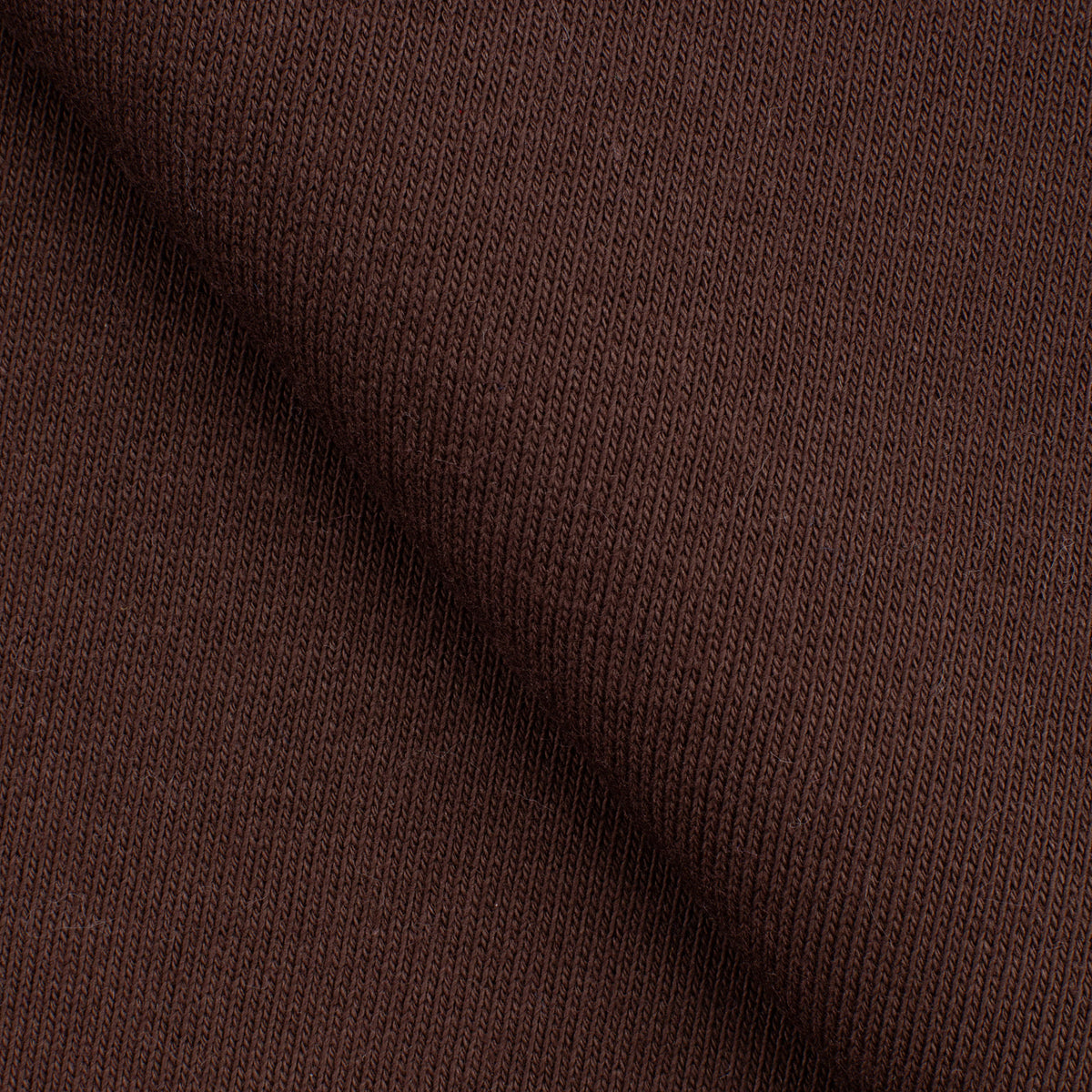 COTTON BRUSHED SWEATSHIRT FLEECE FABRIC - COFFEE BROWN - 330 GSM
