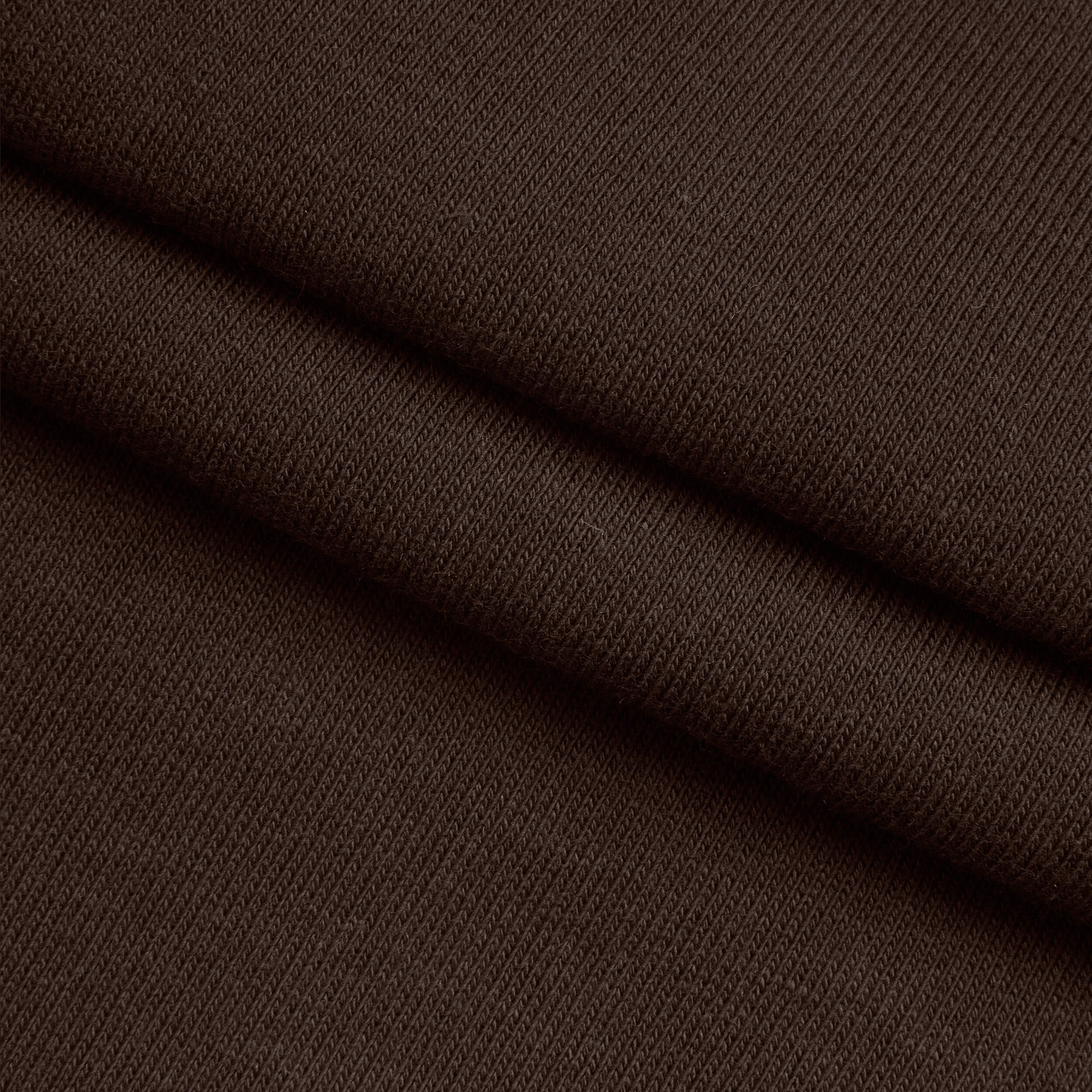 MID WEIGHT COTTON FLEECE - COFFEE BEAN