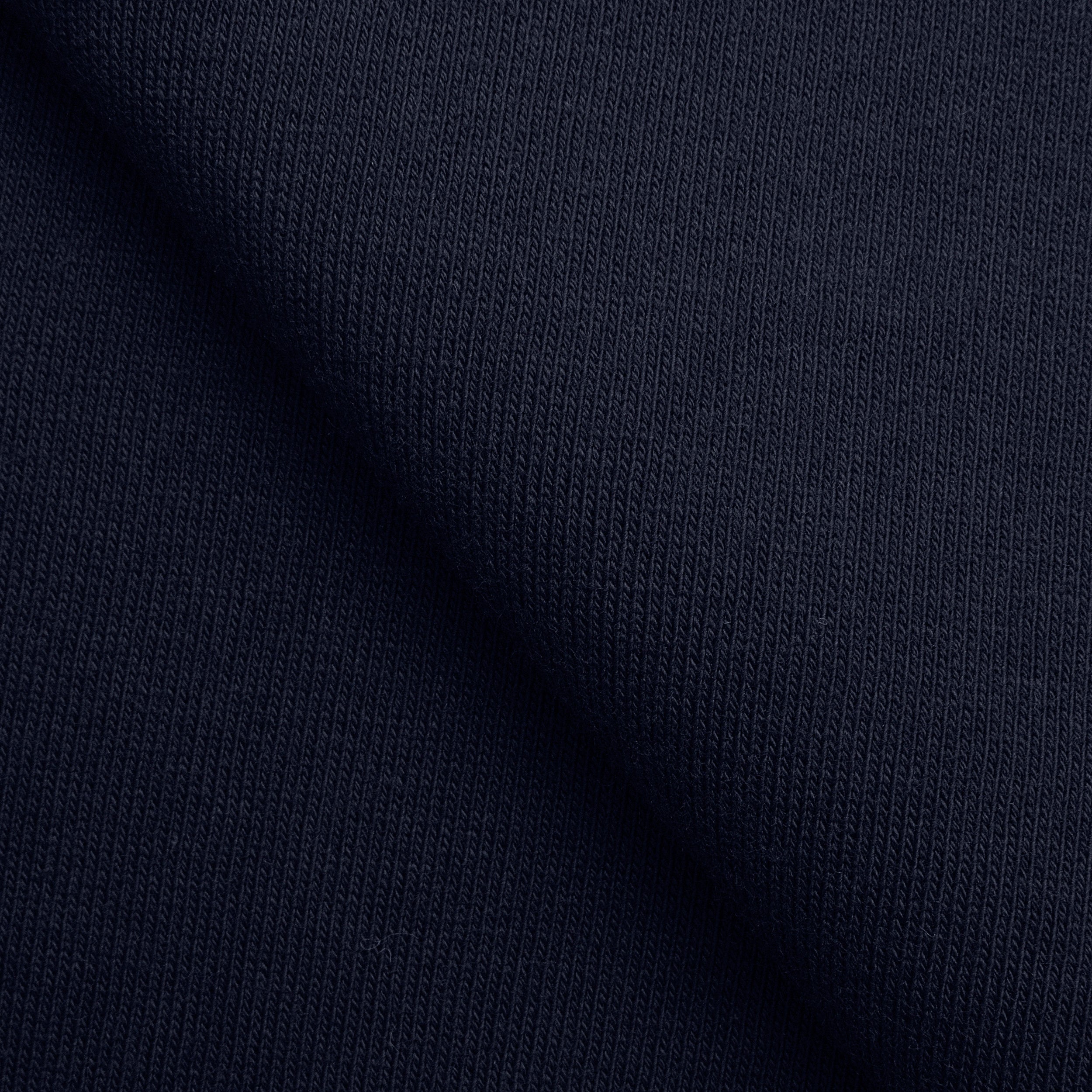 COTTON BRUSHED SWEATSHIRT FLEECE FABRIC - NAVY BLUE - 330 GSM