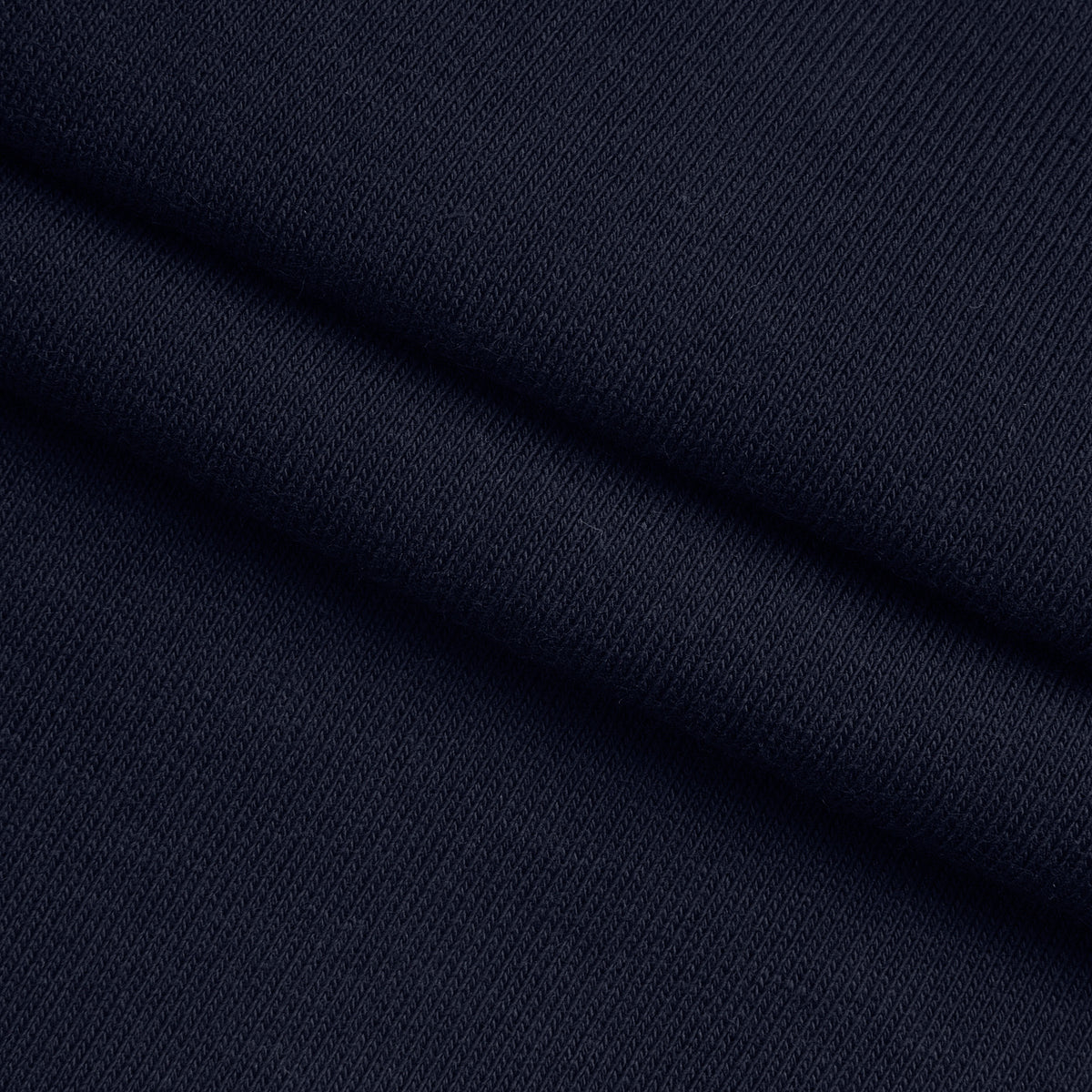 COTTON BRUSHED SWEATSHIRT FLEECE FABRIC - NAVY BLUE - 330 GSM