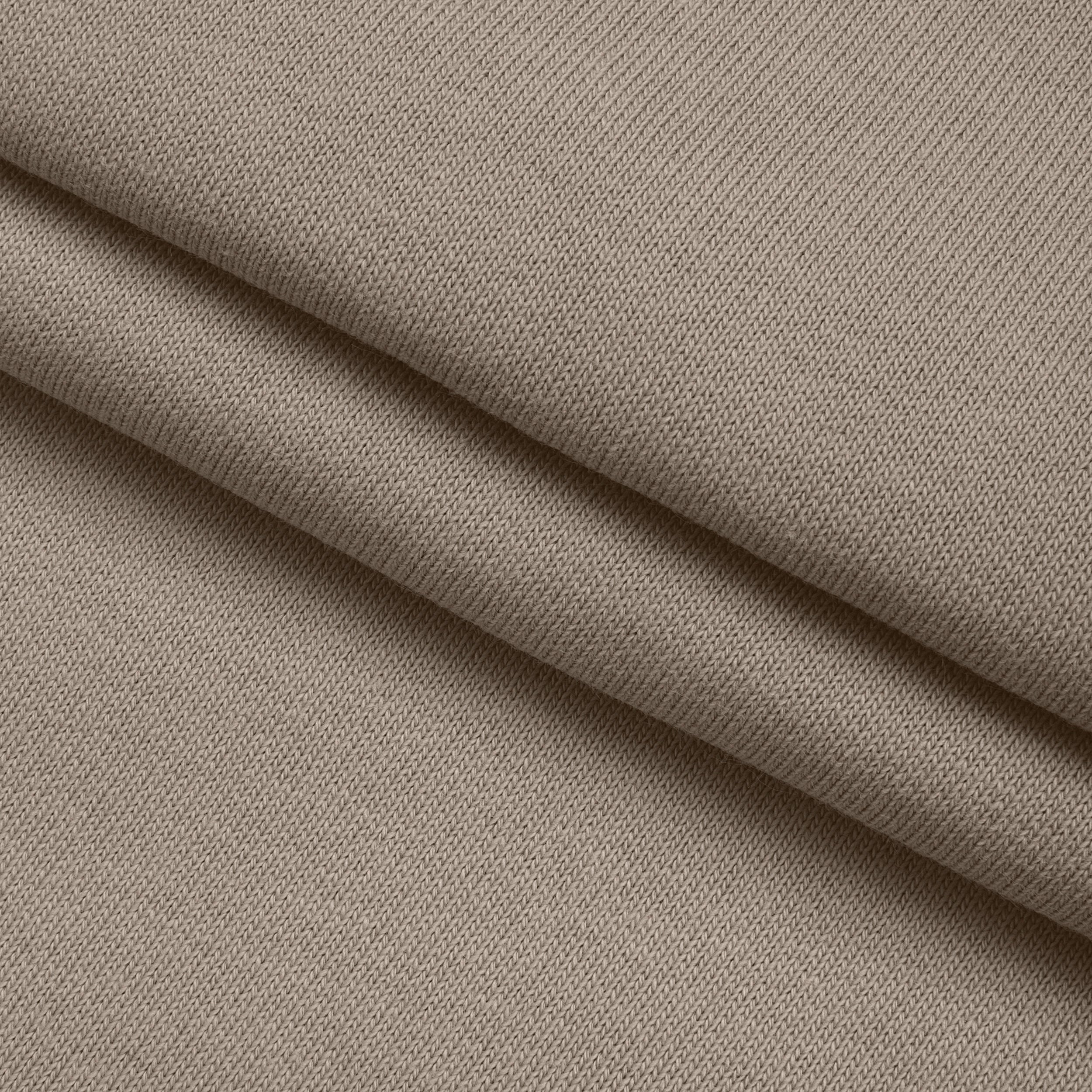COTTON BRUSHED SWEATSHIRT FLEECE FABRIC - GREIGE TAUPE - 330 GSM