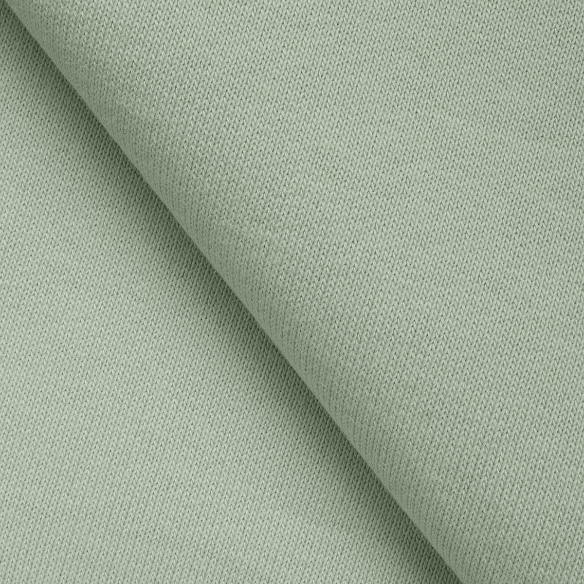 COTTON BRUSHED SWEATSHIRT FLEECE FABRIC - GREY GREEN - 330 GSM
