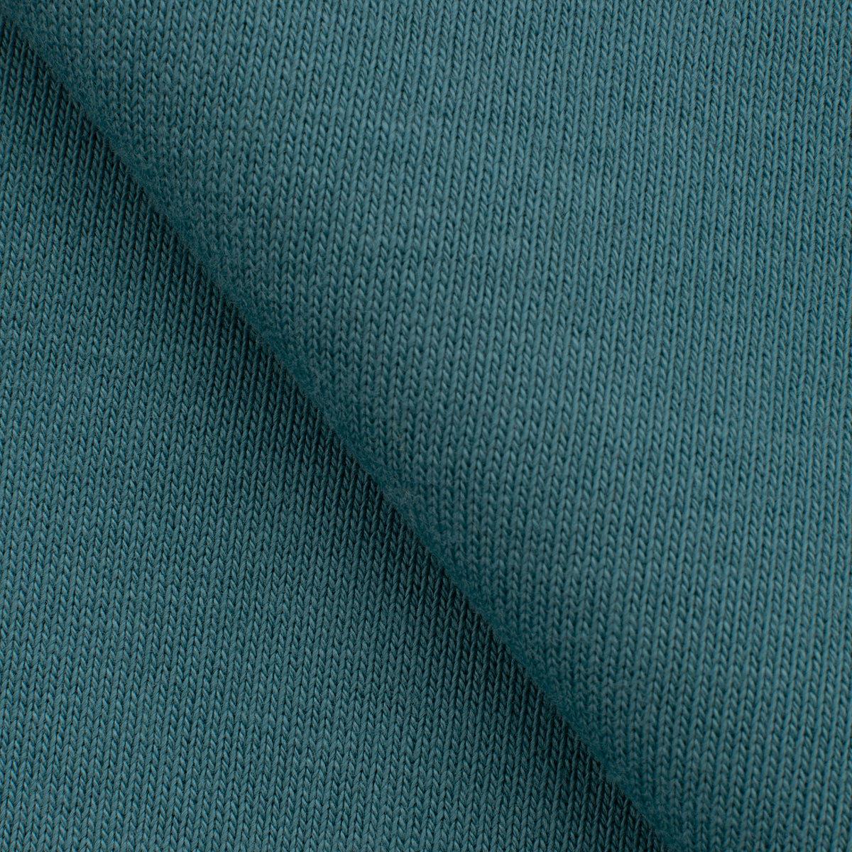 COTTON BRUSHED SWEATSHIRT FLEECE FABRIC - STEEL BLUE - 330 GSM