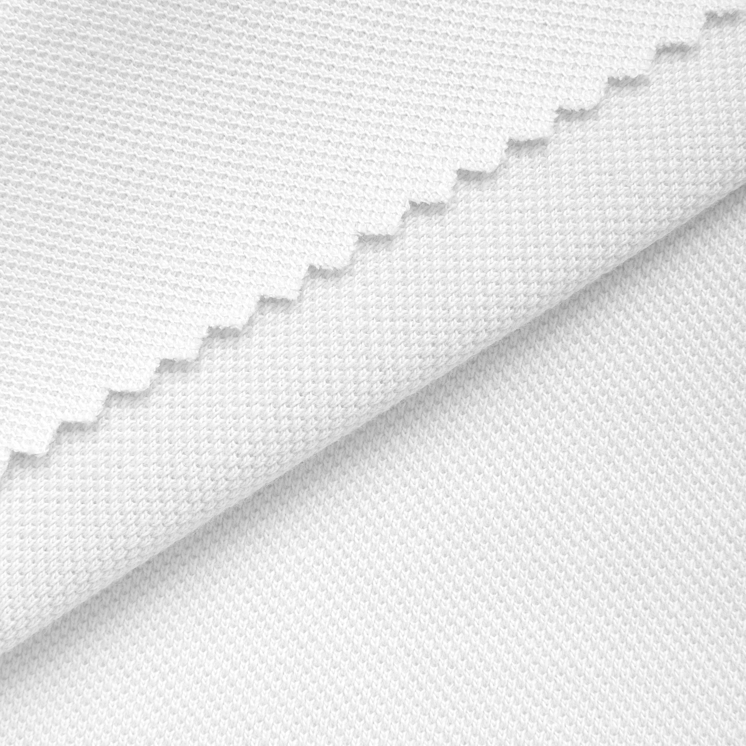 COTTON PIQUE KNIT FABRIC - WARM WHITE - 210 GSM
