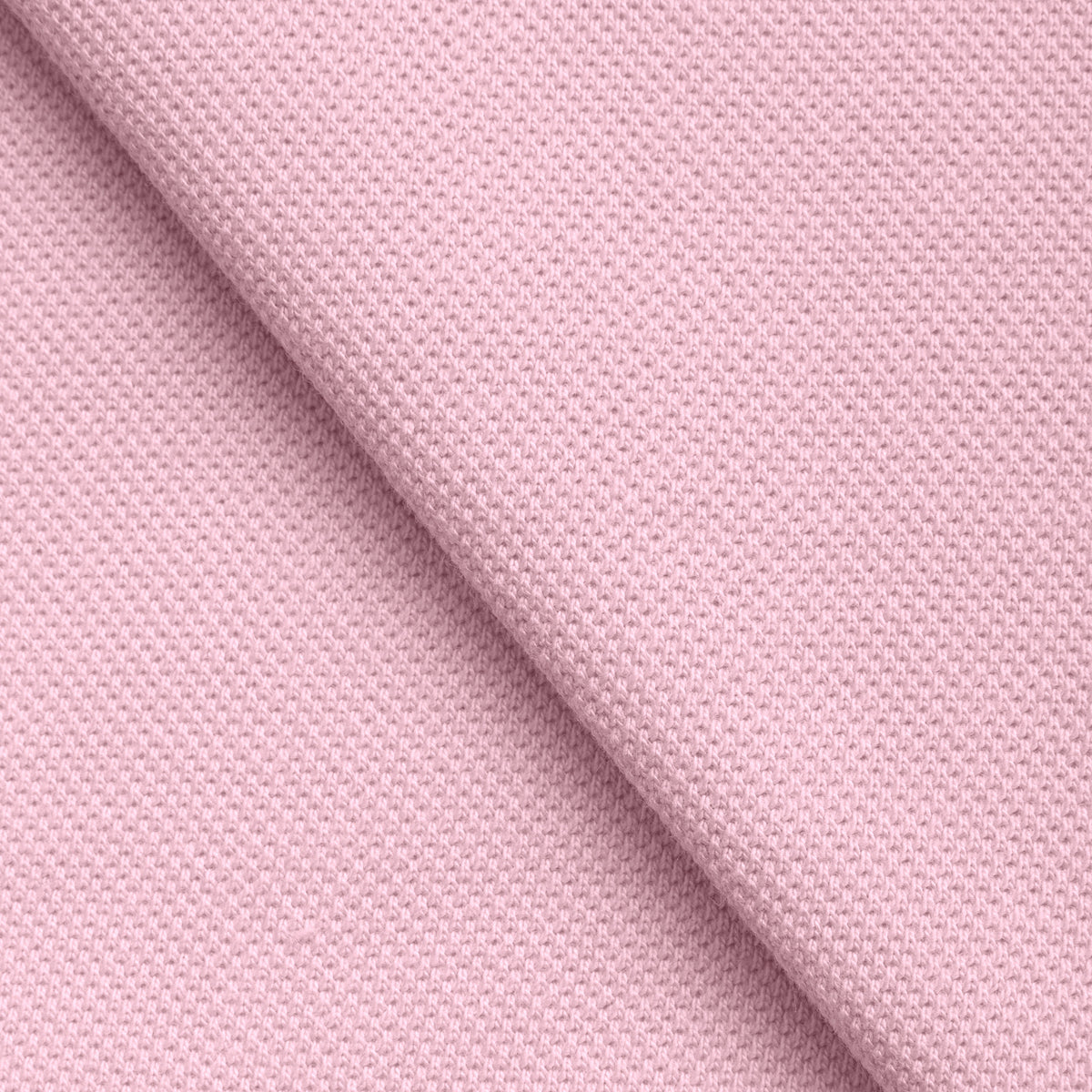 COTTON PIQUE KNIT FABRIC - POWDER PINK - 210 GSM