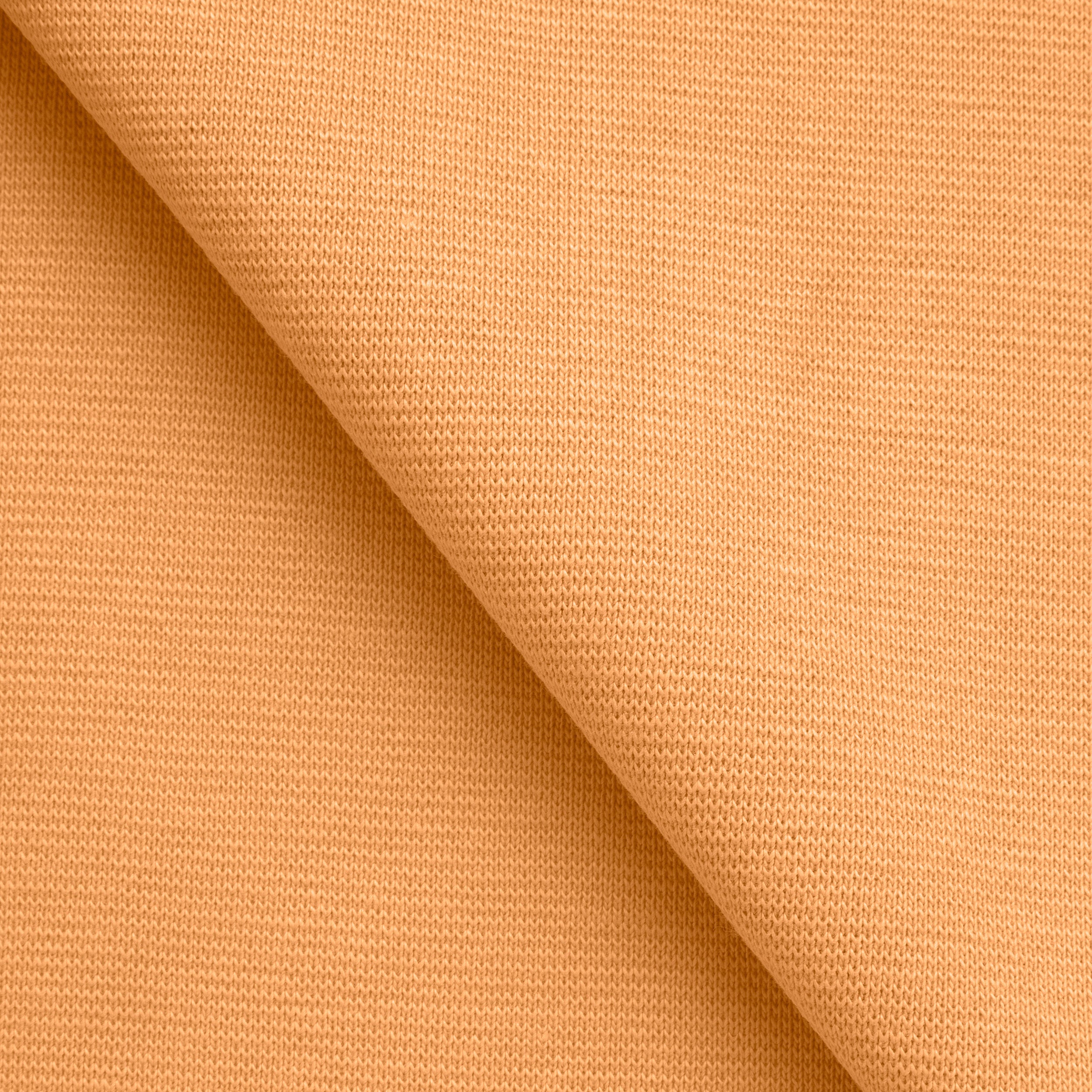 COTTON 1X1 RIB KNIT FABRIC WITH ELASTANE - APRICOT - 220 GSM