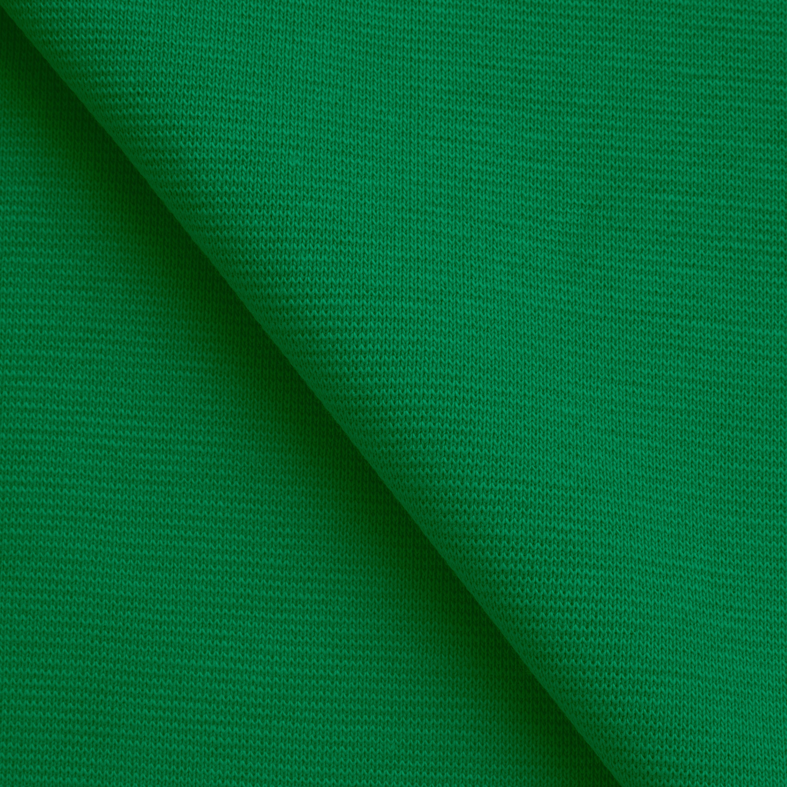 COTTON 1X1 RIB KNIT FABRIC WITH ELASTANE - BRIGHT GREEN - 220 GSM