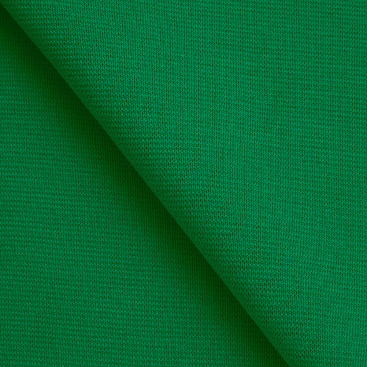 COTTON 1X1 RIB KNIT FABRIC WITH ELASTANE - BRIGHT GREEN - 220 GSM