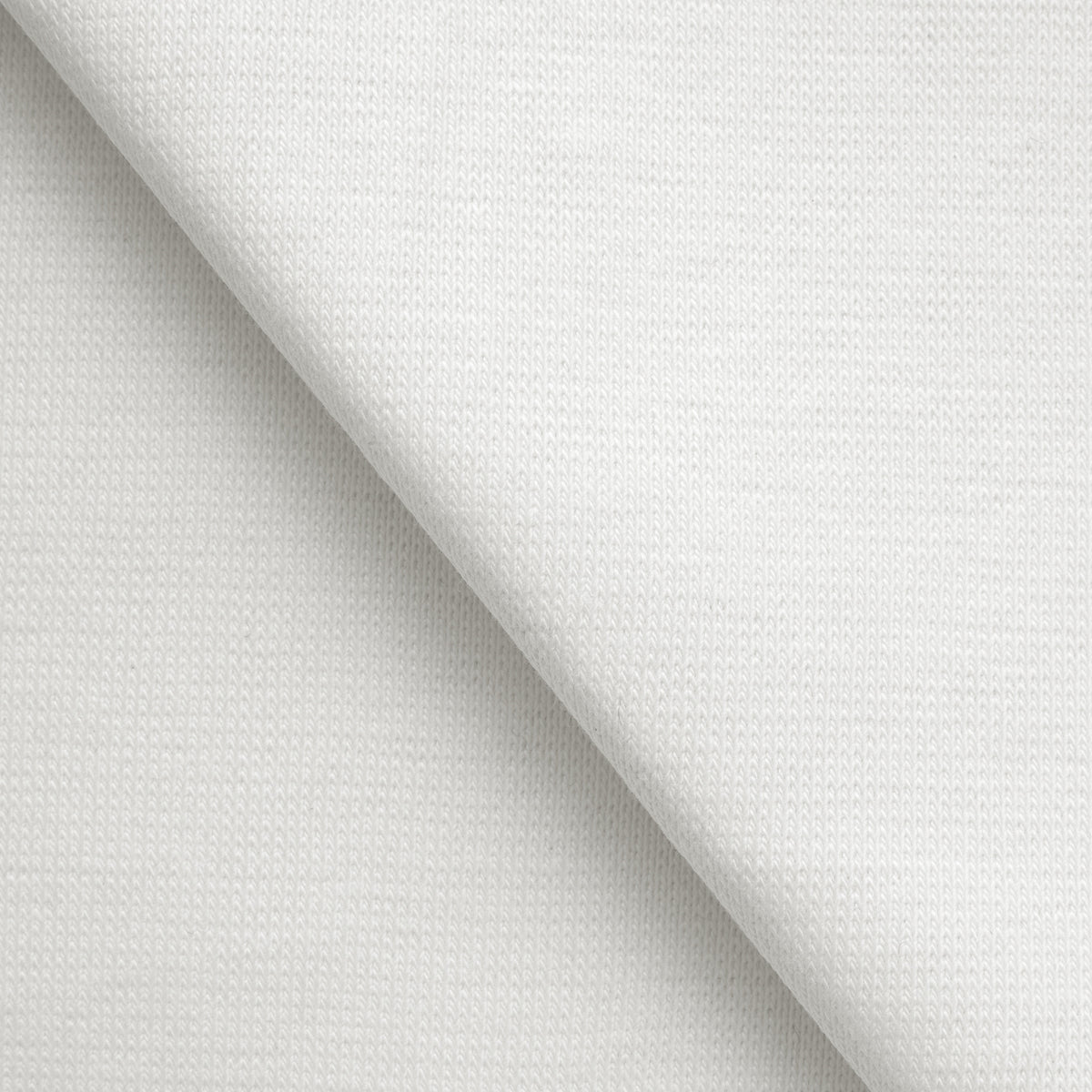1 X 1 COTTON RIB - BRIGHT WHITE
